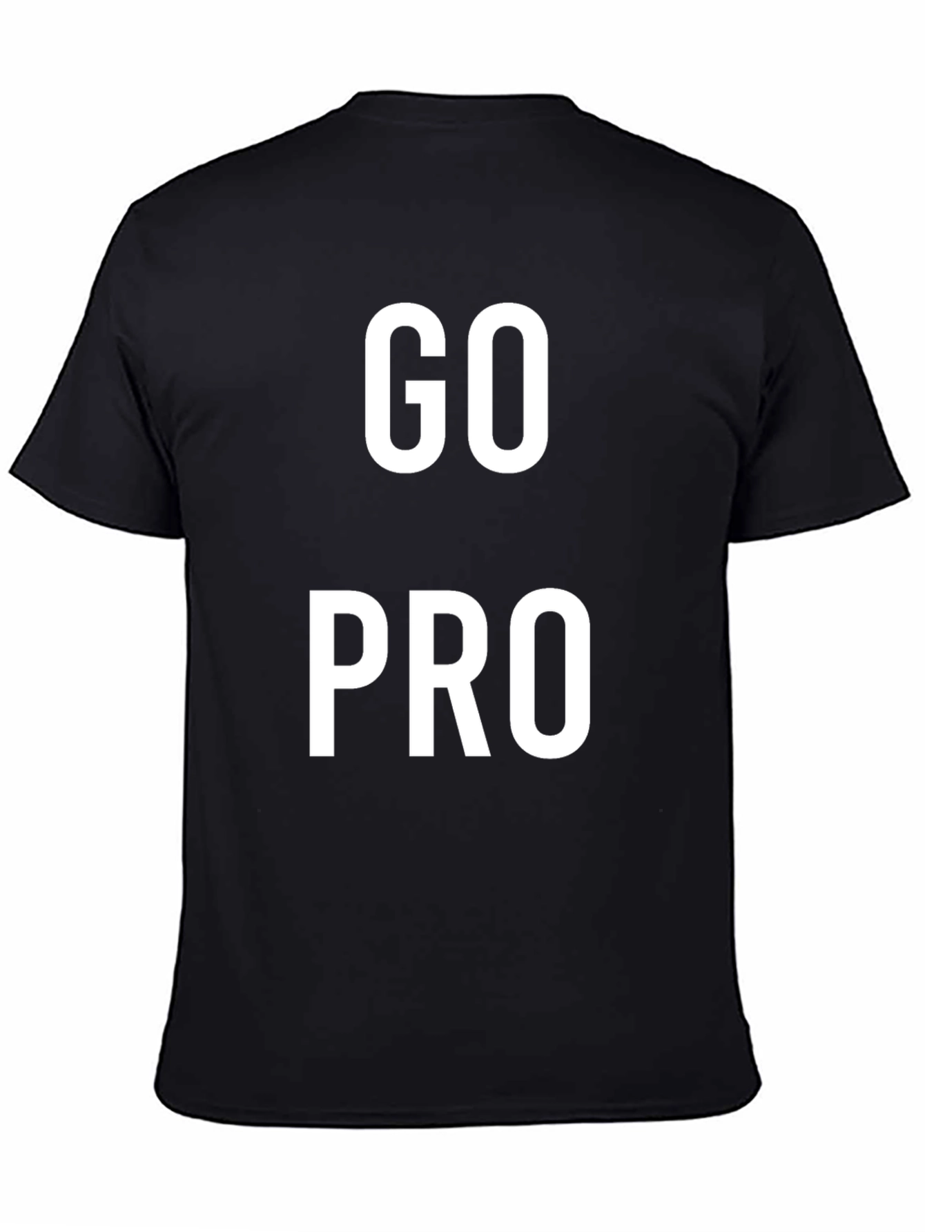 Go Pro Black Graphic Tee for Active Lifestyle
