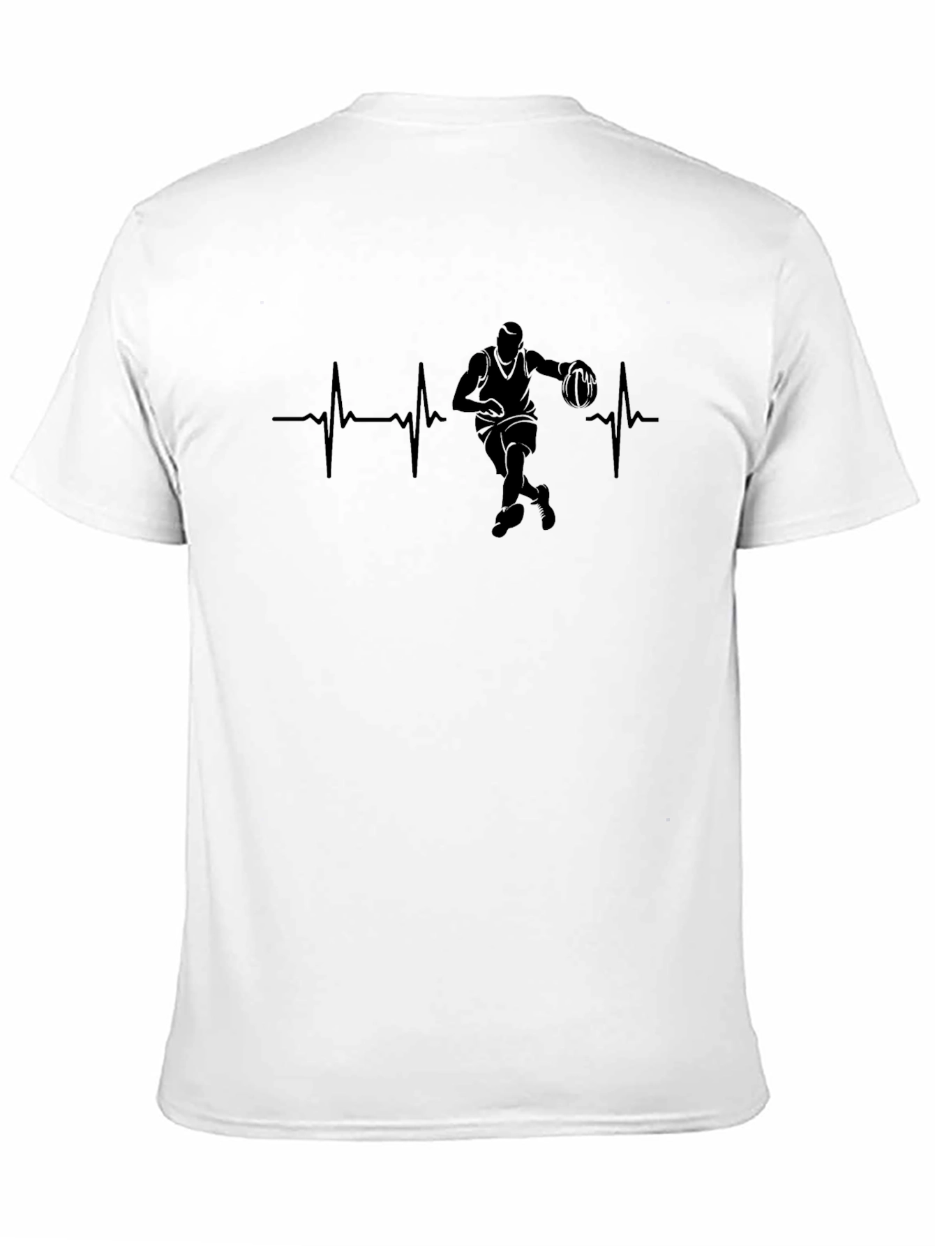 Basketball Heartbeat Graphic T-Shirt