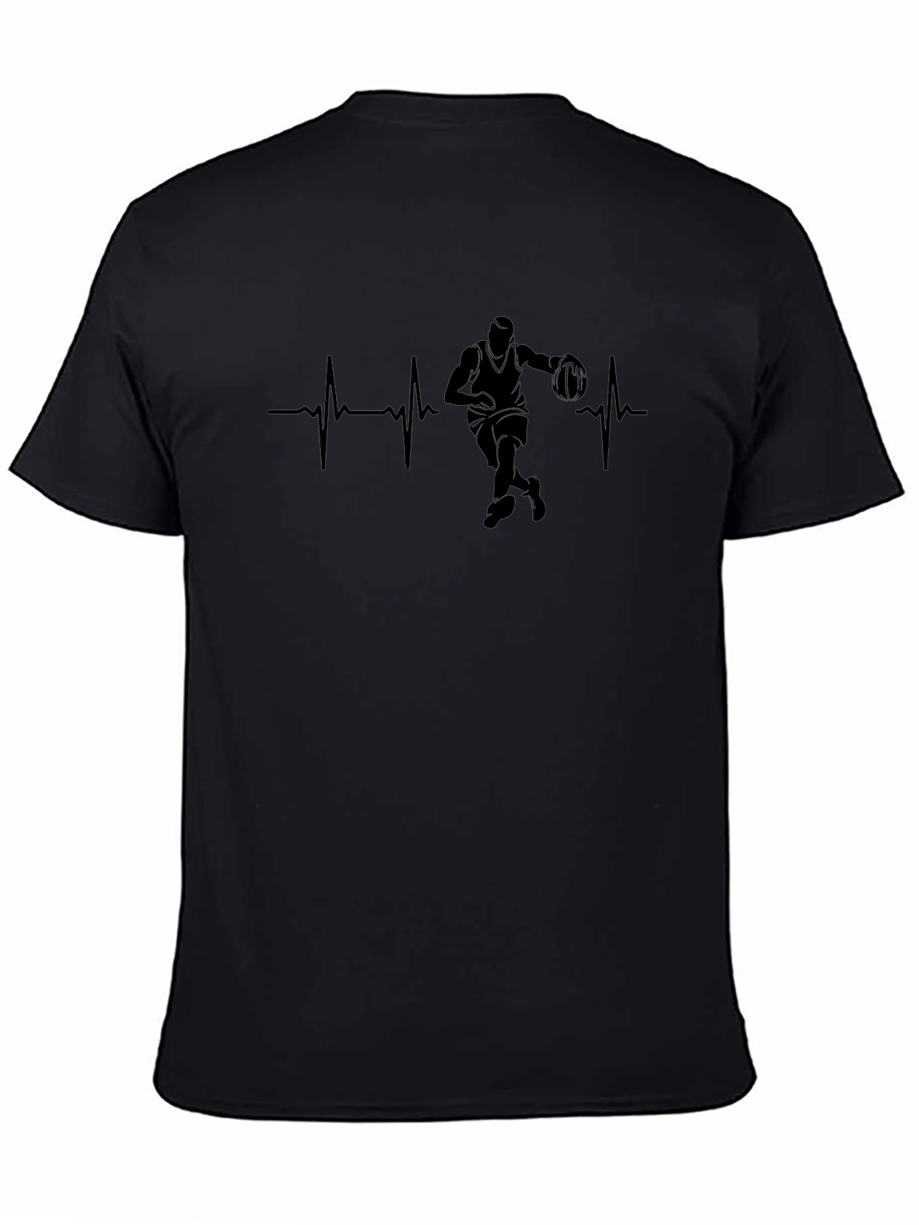 Basketball Heartbeat Graphic T-Shirt