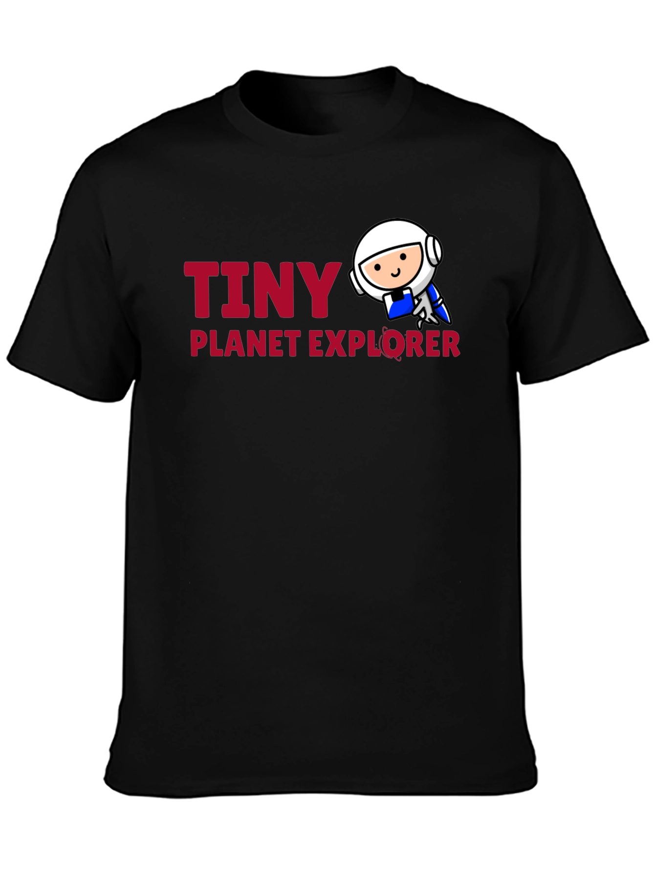 Tiny Planet Explorer Black T-Shirt