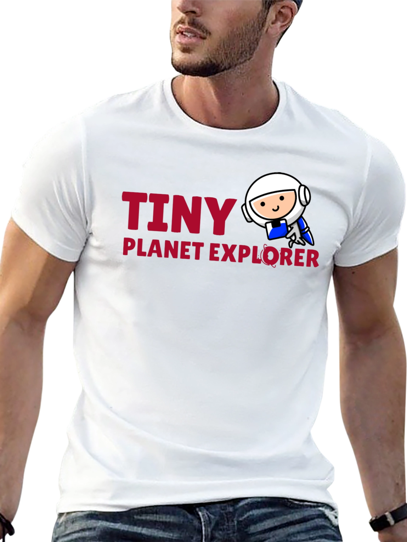 Tiny Planet Explorer Black T-Shirt
