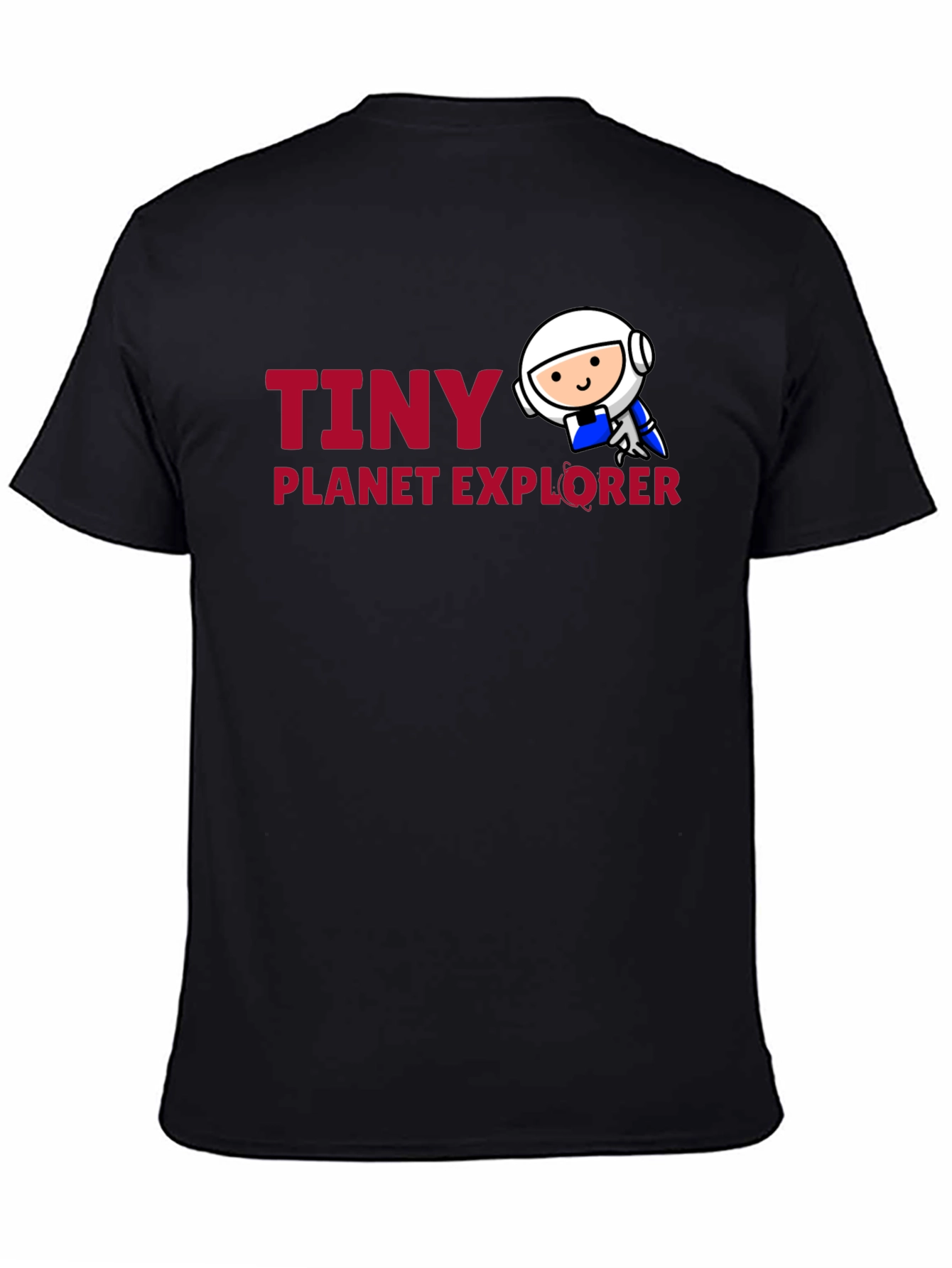 Tiny Planet Explorer Black T-Shirt