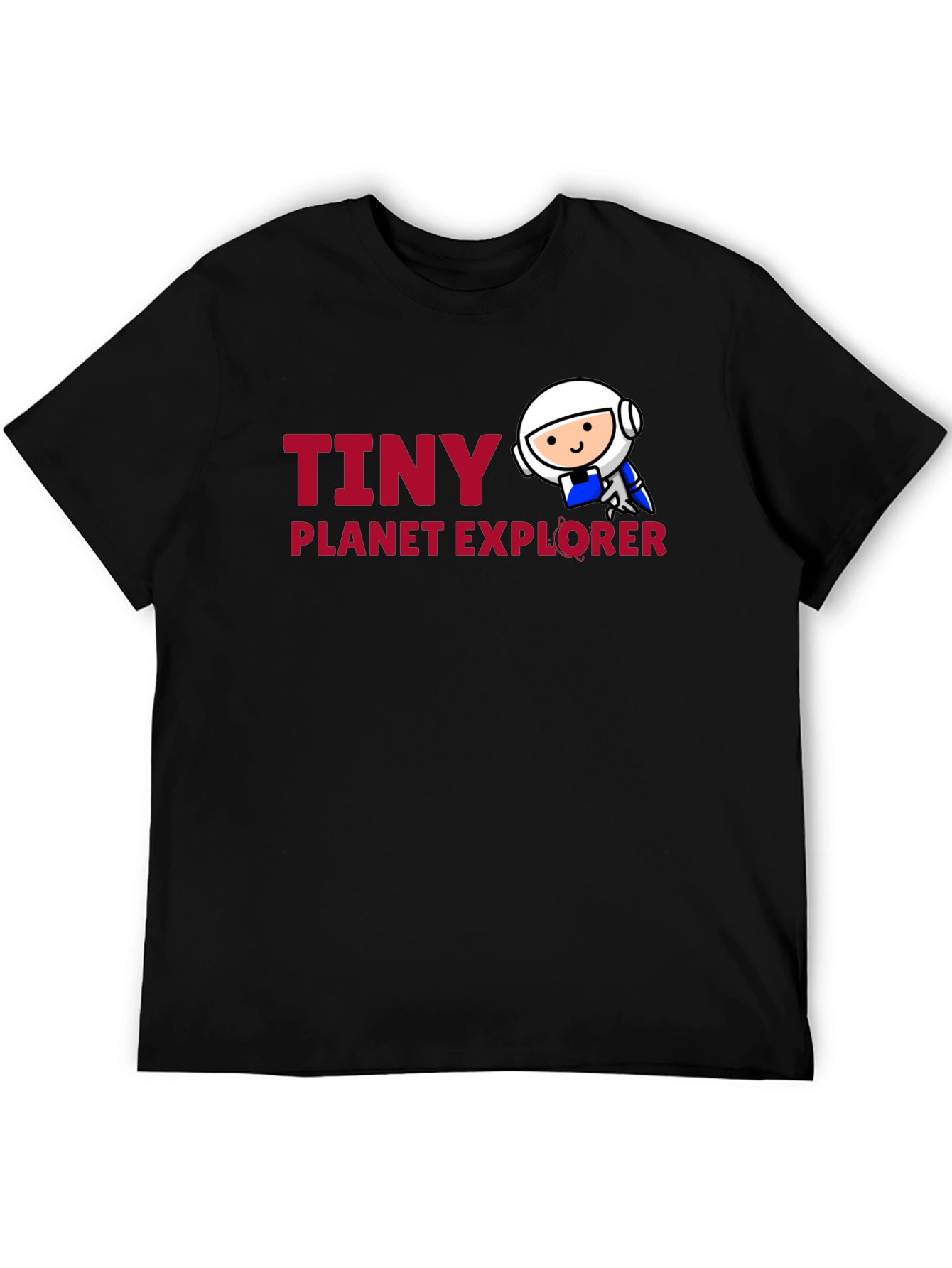 Tiny Planet Explorer Black T-Shirt
