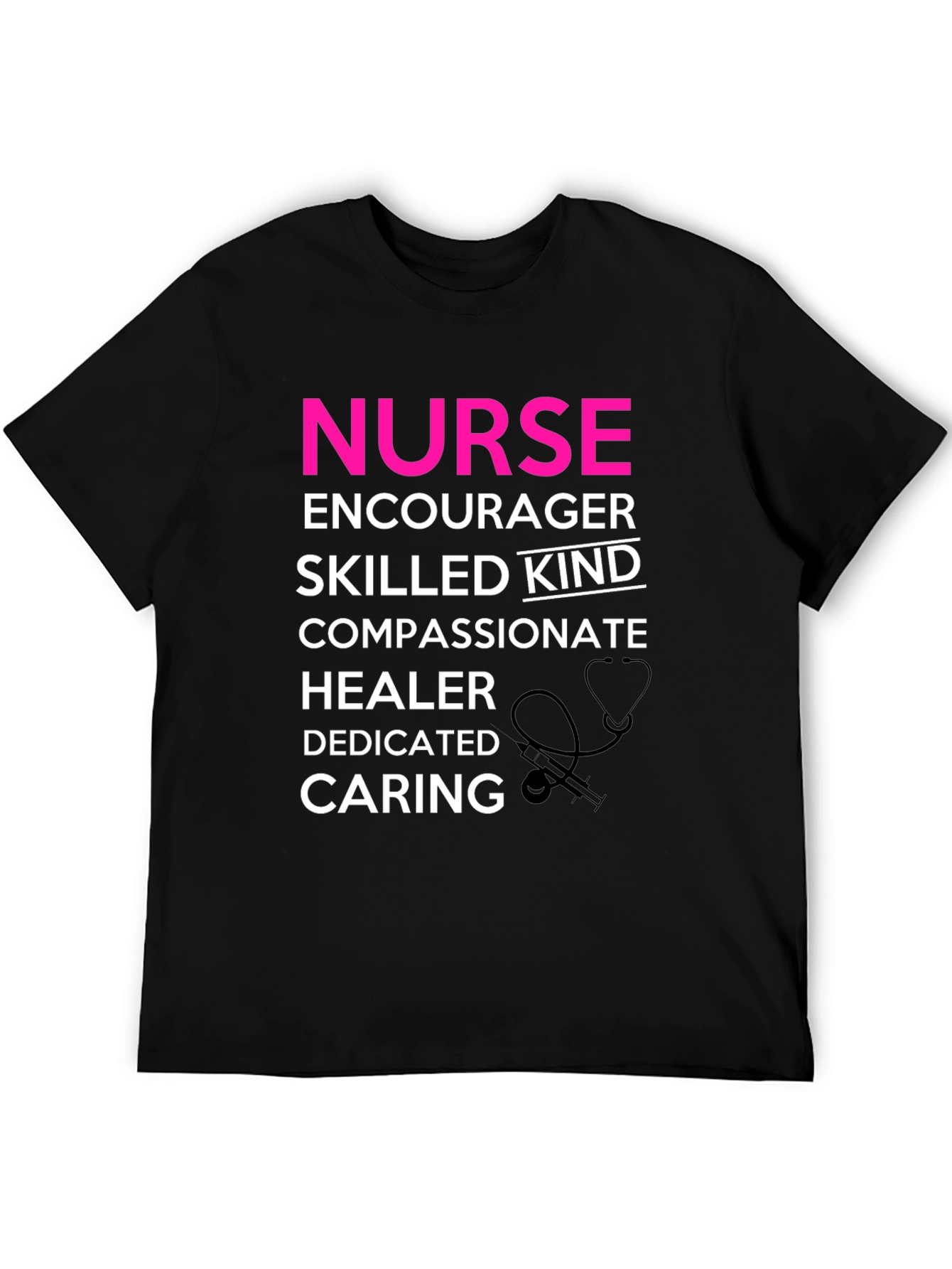 Nurse Traits Graphic Tee - Black