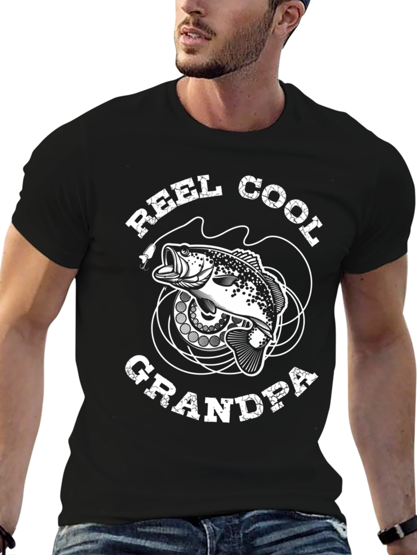 Reel Cool Grandpa T-Shirt - Fishing Lover Gift