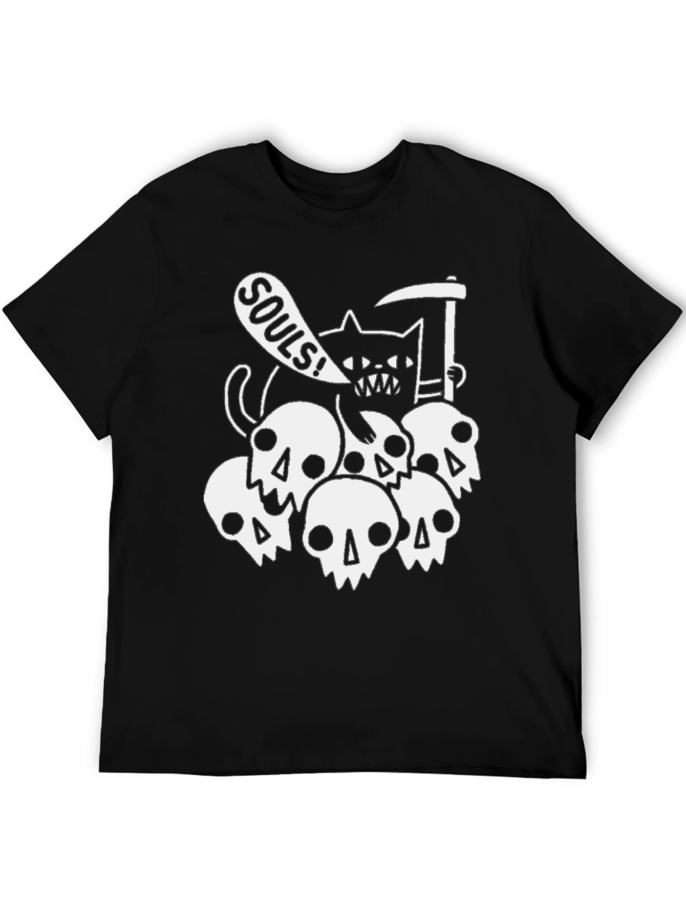 Grim Reaper Cat Souls T-Shirt