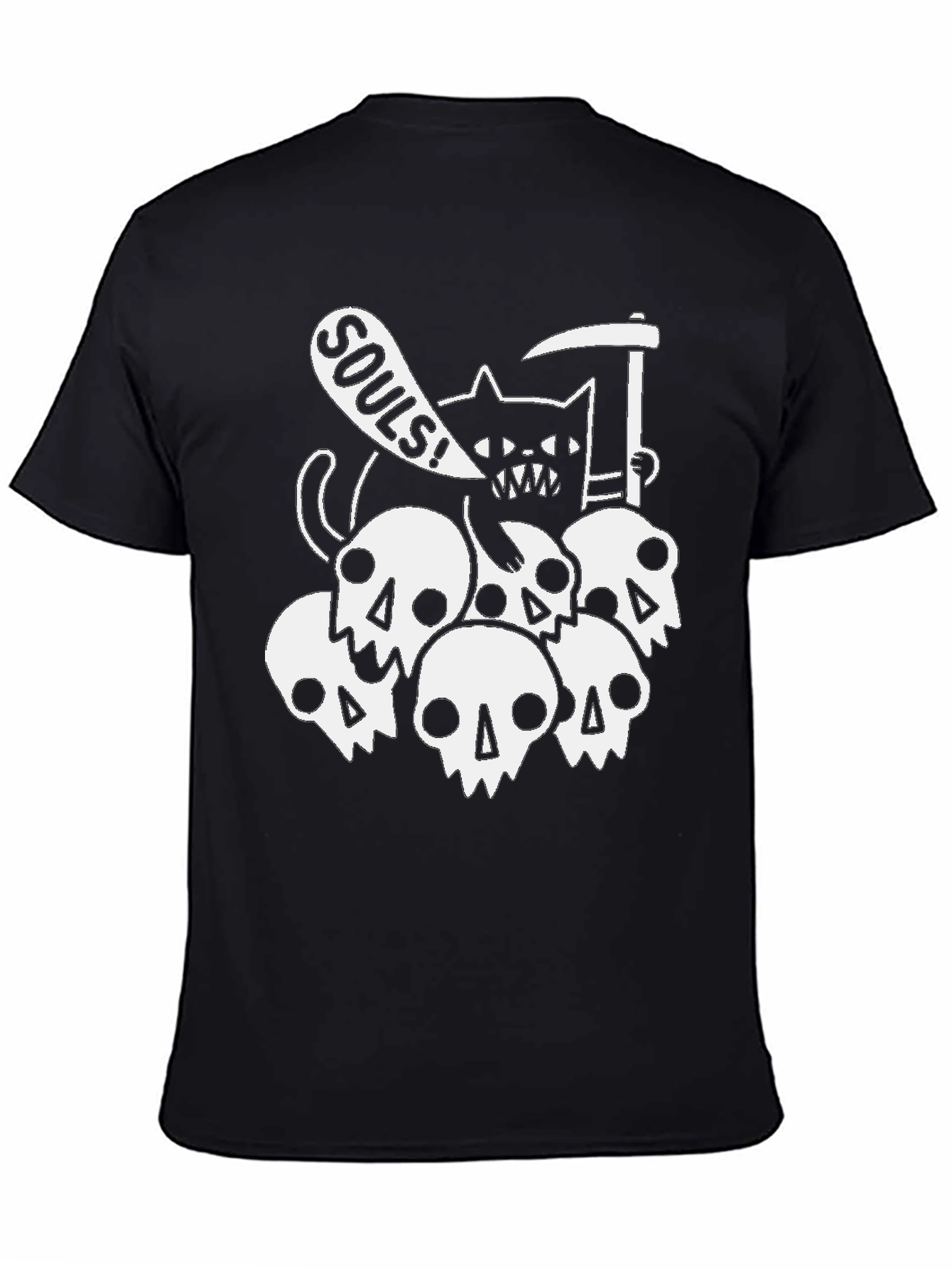 Grim Reaper Cat Souls T-Shirt