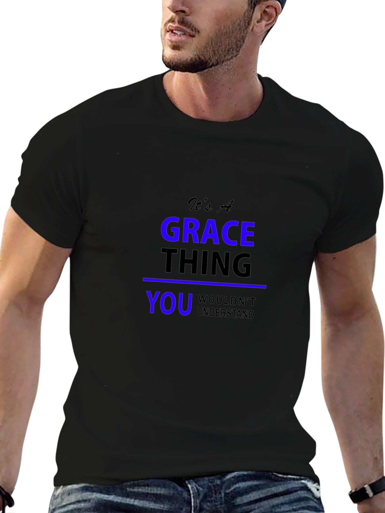 Grace Thing Graphic T-Shirt - Black