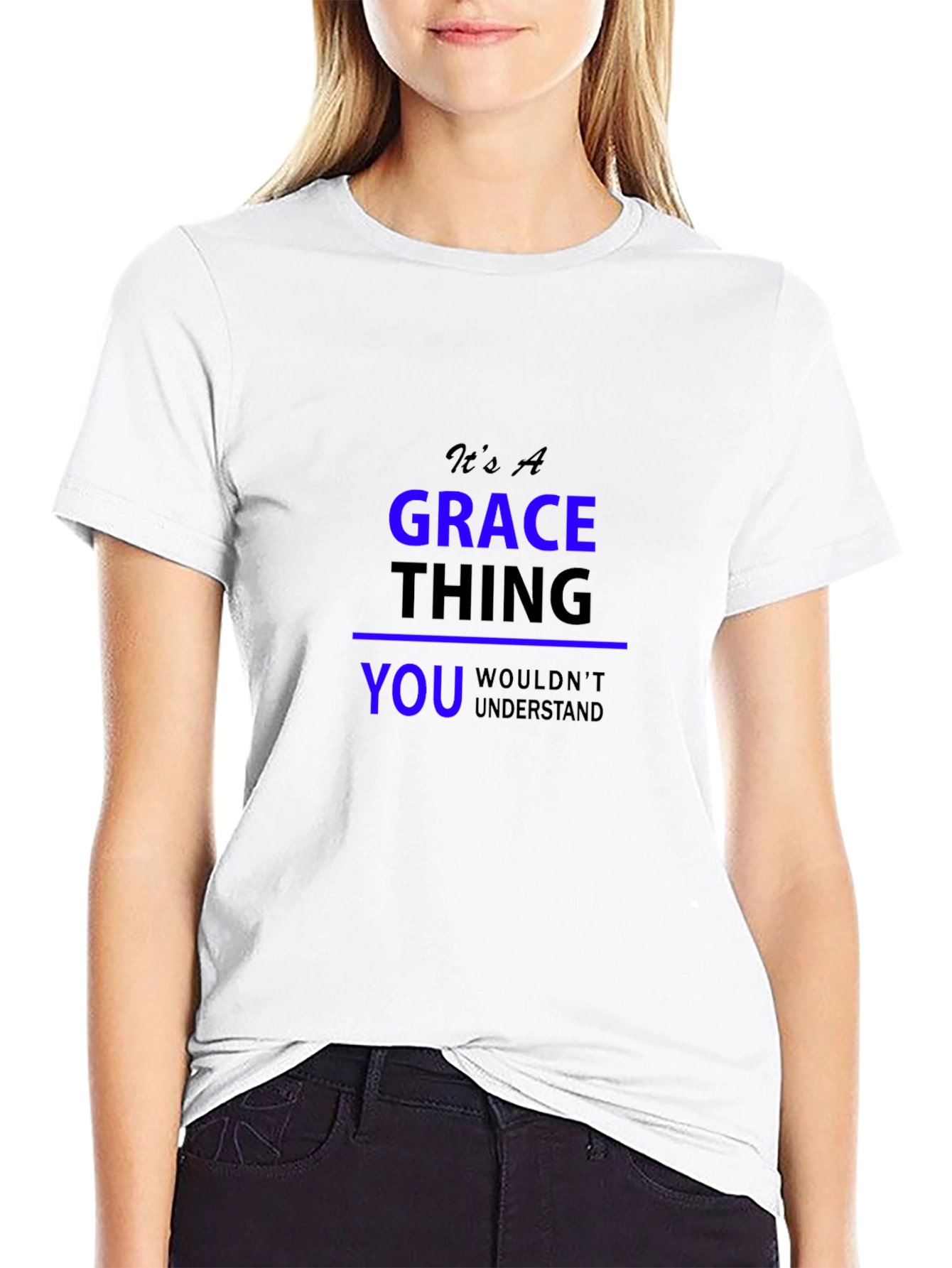 Grace Thing Graphic T-Shirt - Black