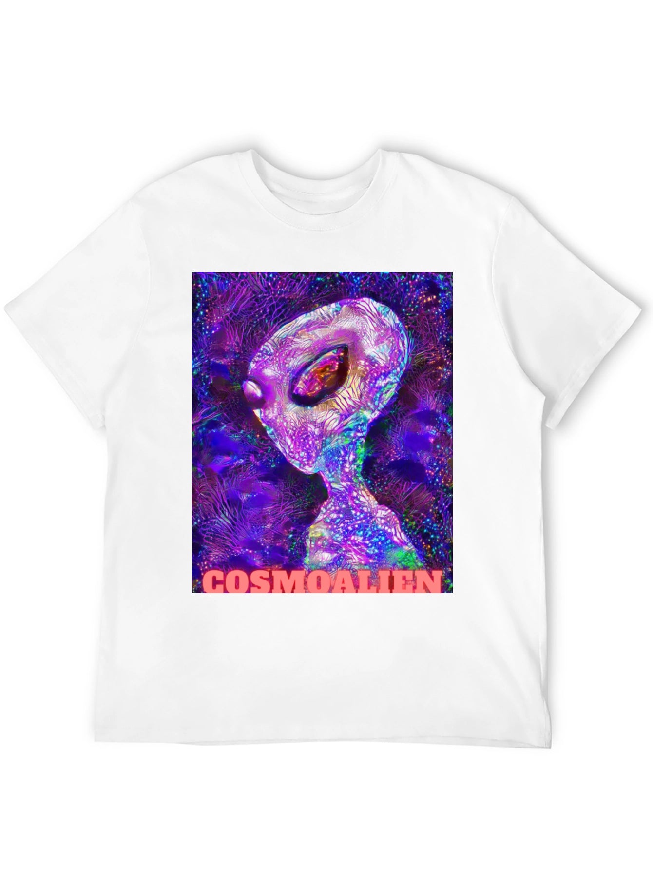 Cosmoalien Graphic T-Shirt - Black Crew Neck Tee