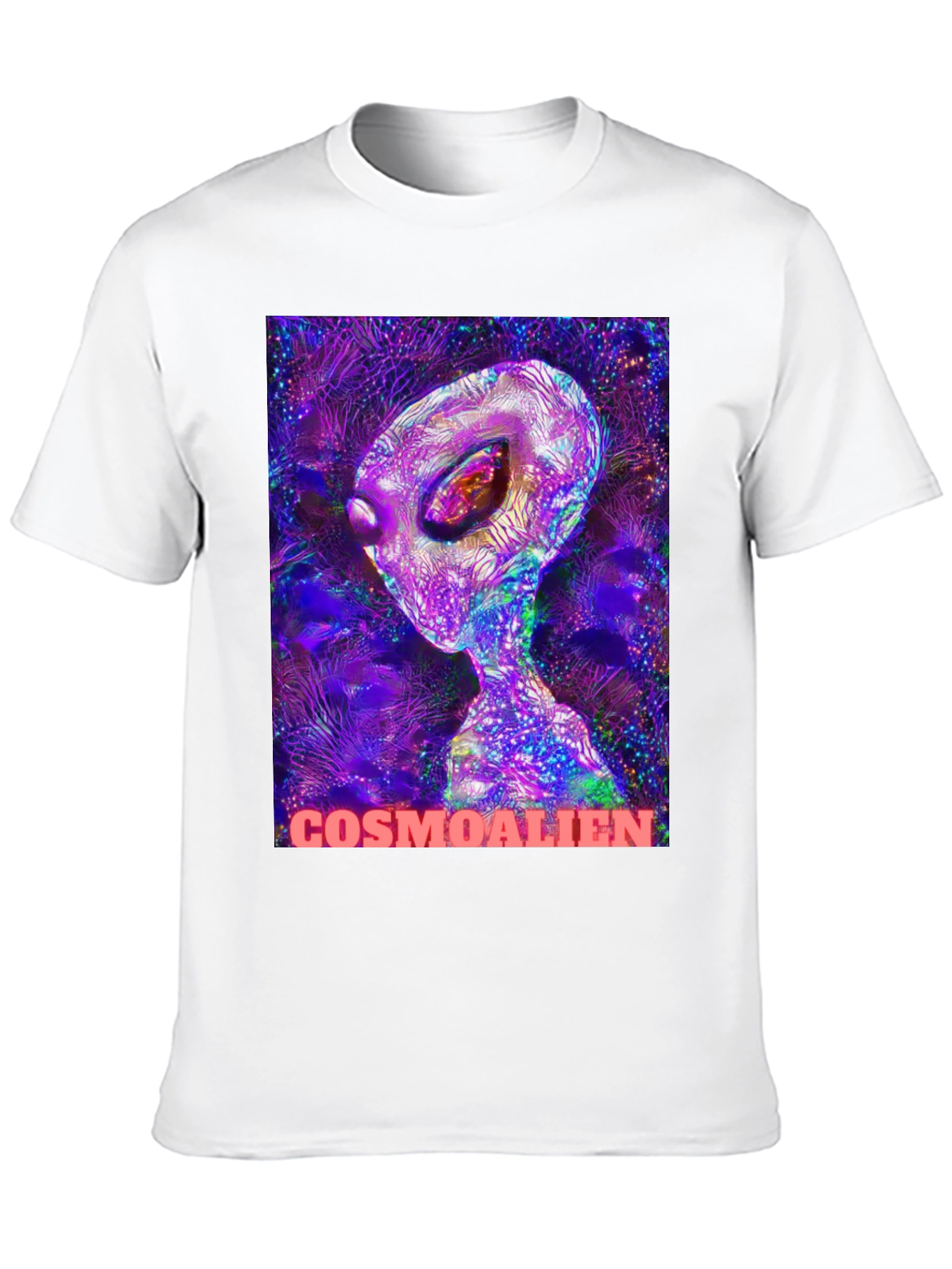 Cosmoalien Graphic T-Shirt - Black Crew Neck Tee