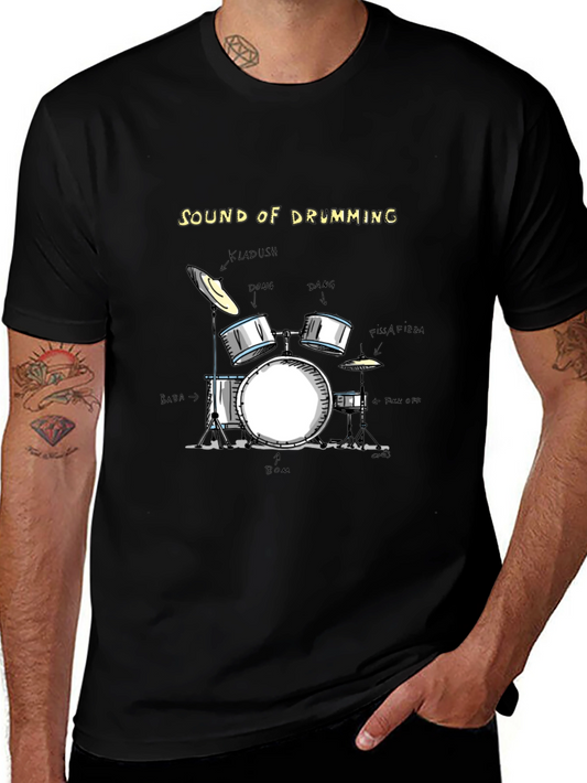 Sound of Drumming Black T-Shirt