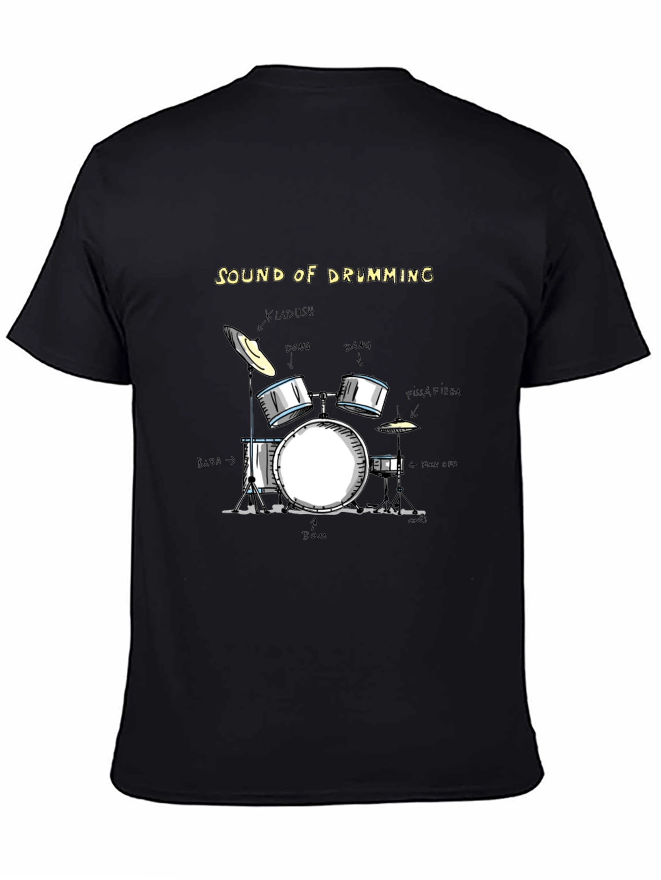 Sound of Drumming Black T-Shirt
