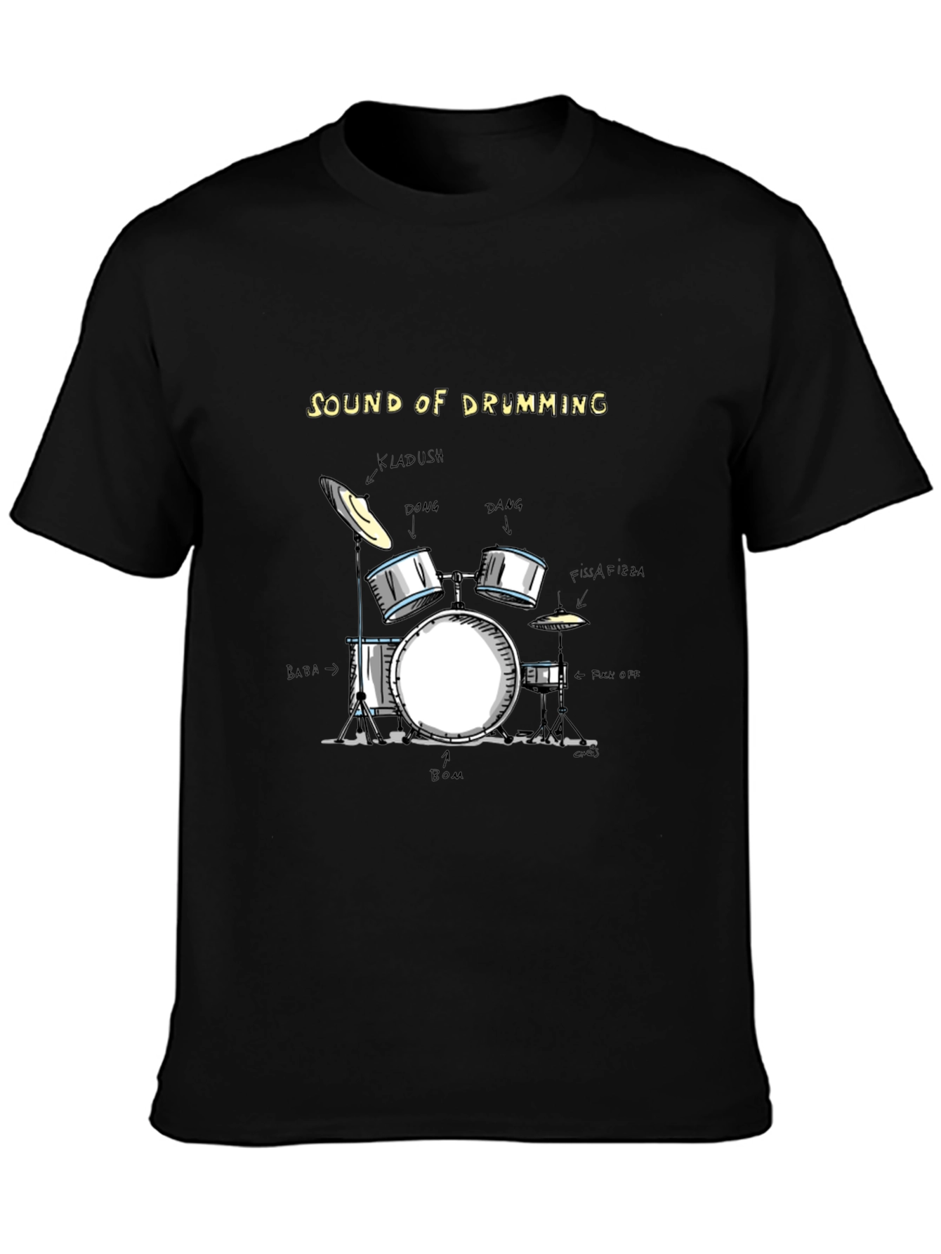Sound of Drumming Black T-Shirt