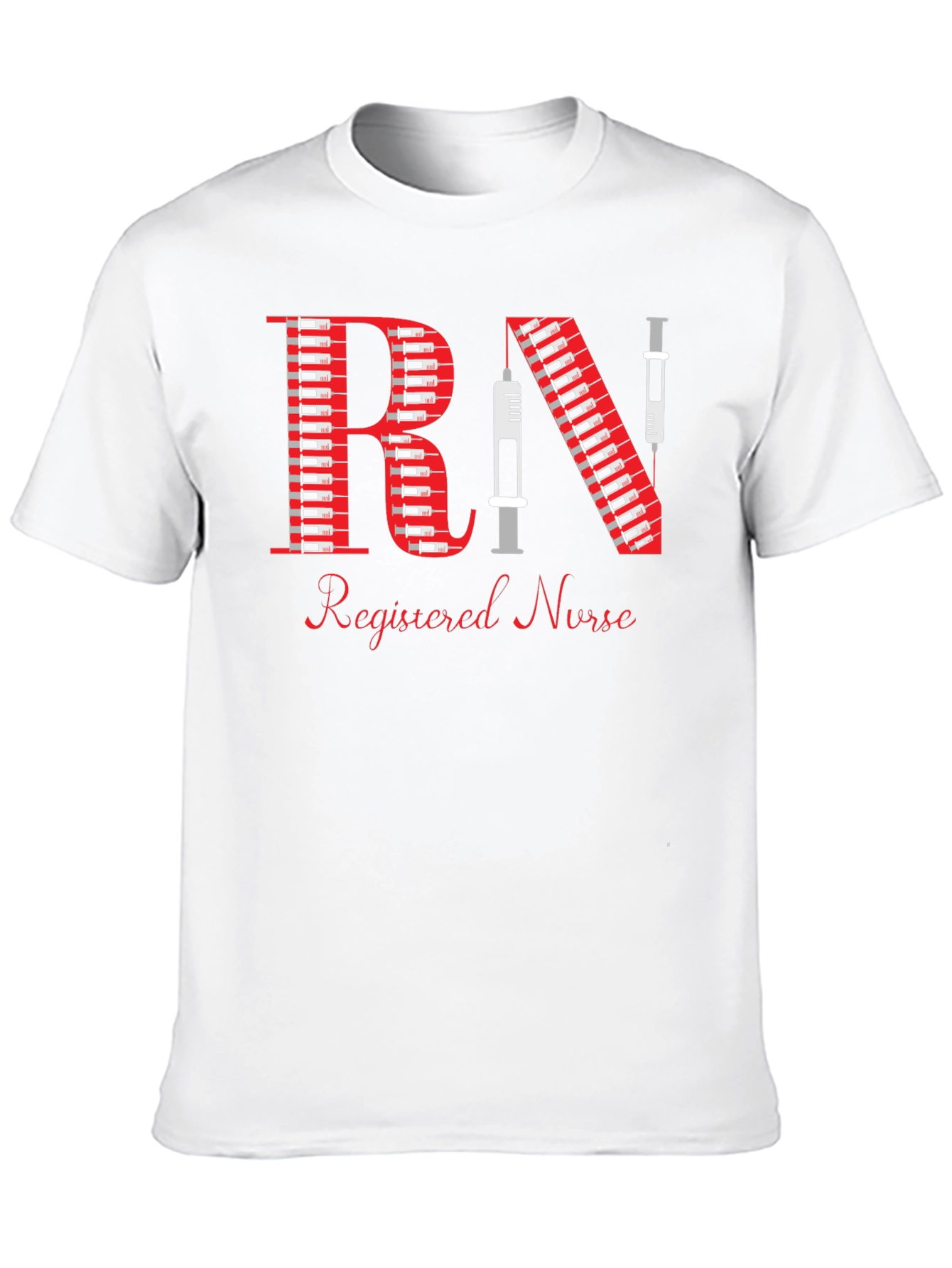 Registered Nurse Syringe RN Graphic T-Shirt