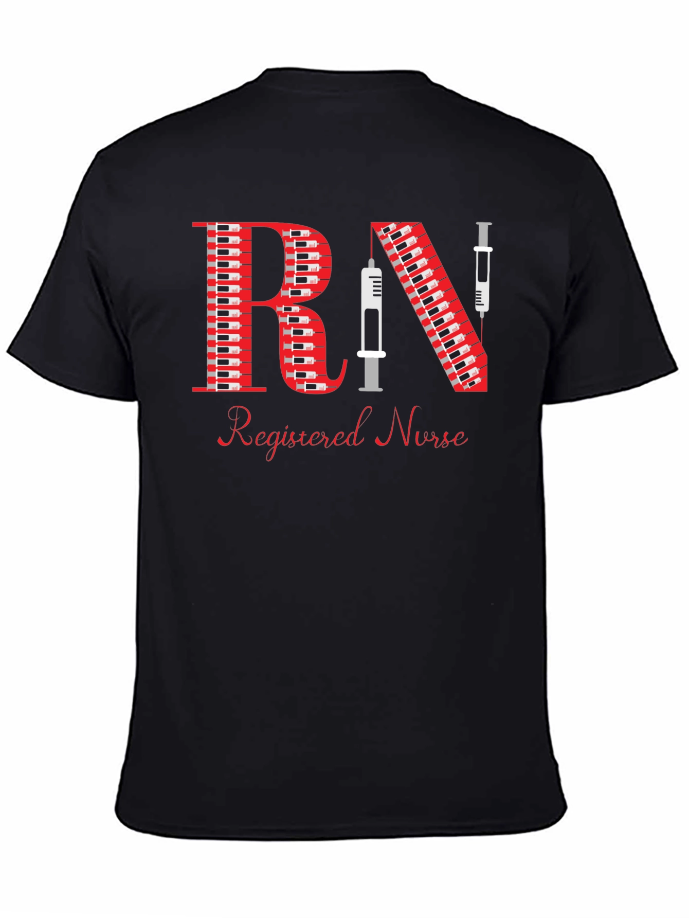 Registered Nurse Syringe RN Graphic T-Shirt