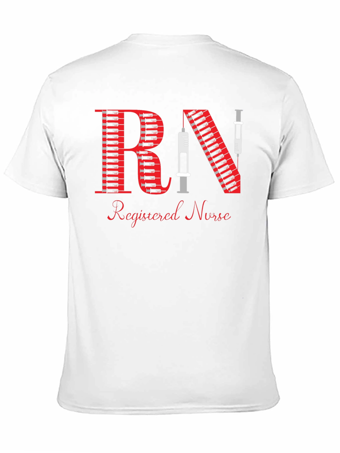Registered Nurse Syringe RN Graphic T-Shirt