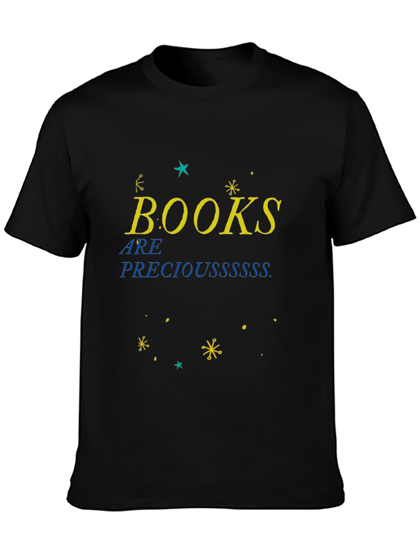 Books Are Precious Black T-Shirt