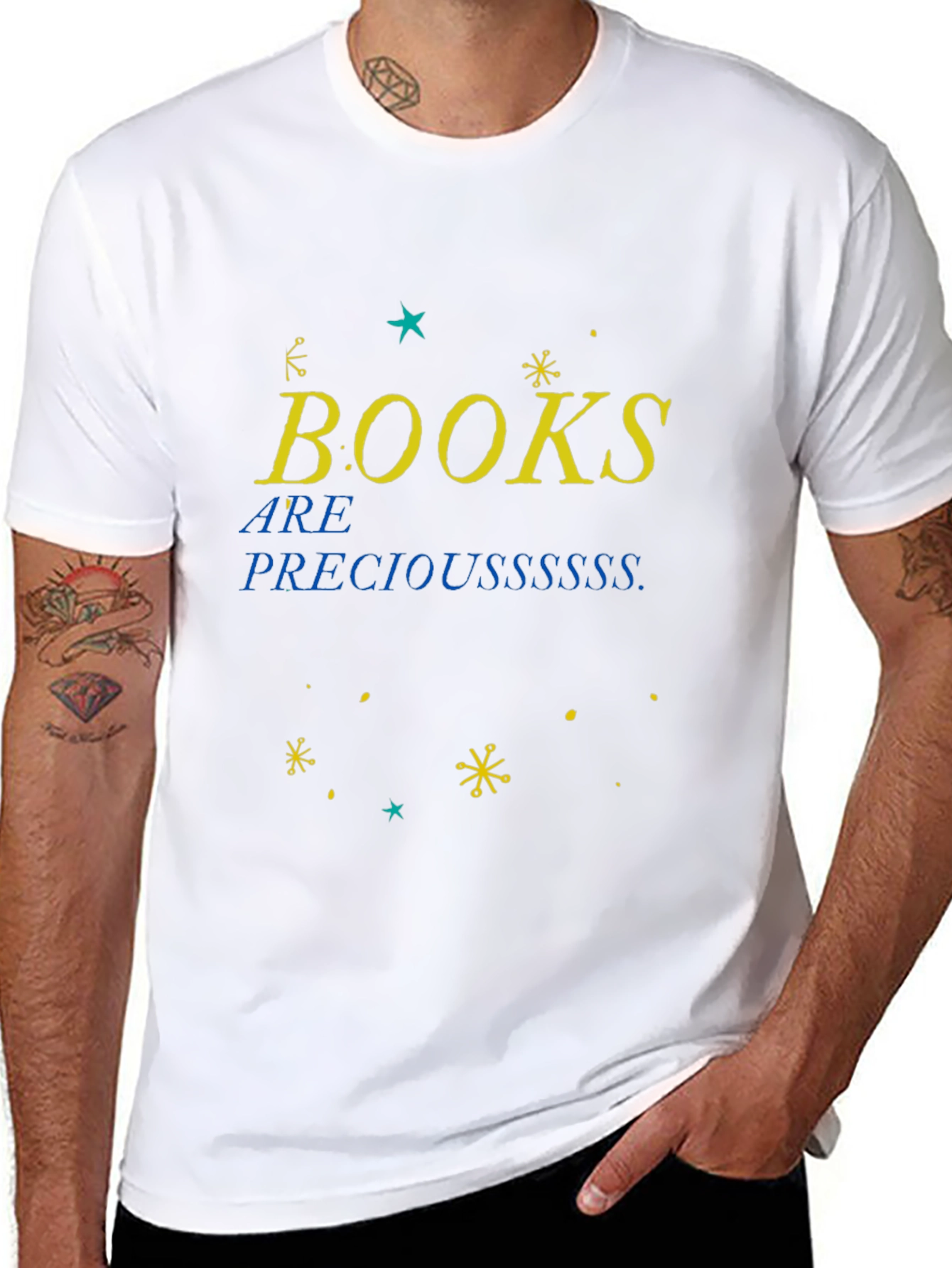 Books Are Precious Black T-Shirt