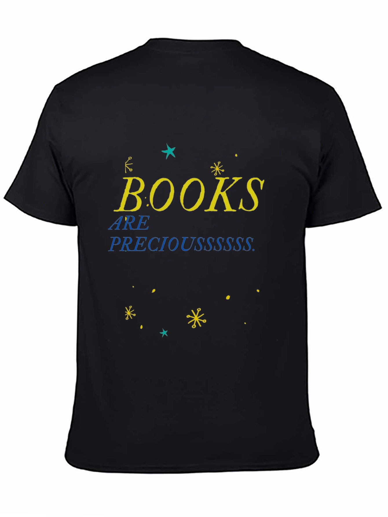 Books Are Precious Black T-Shirt