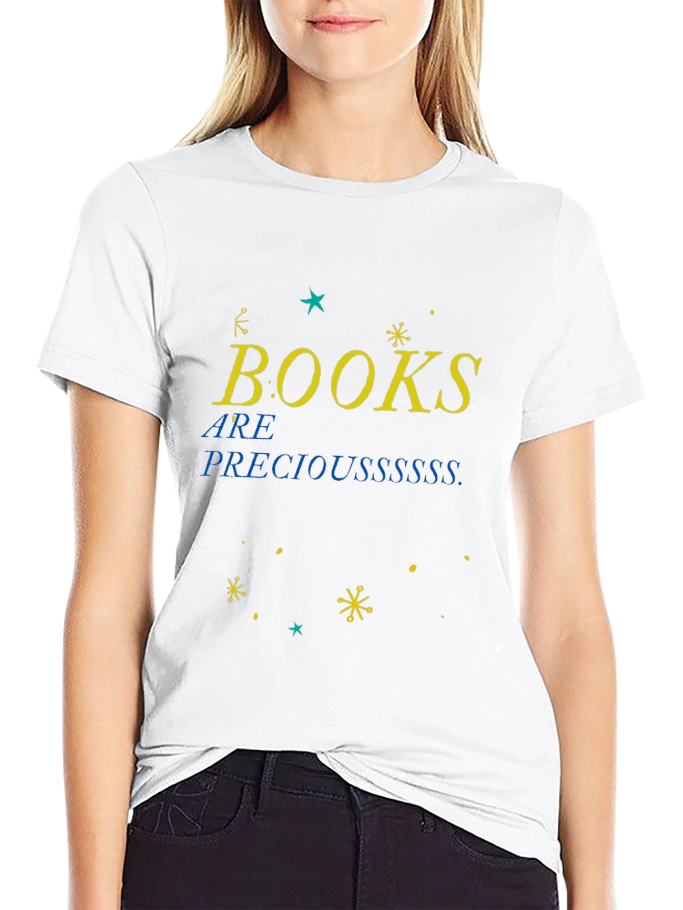 Books Are Precious Black T-Shirt