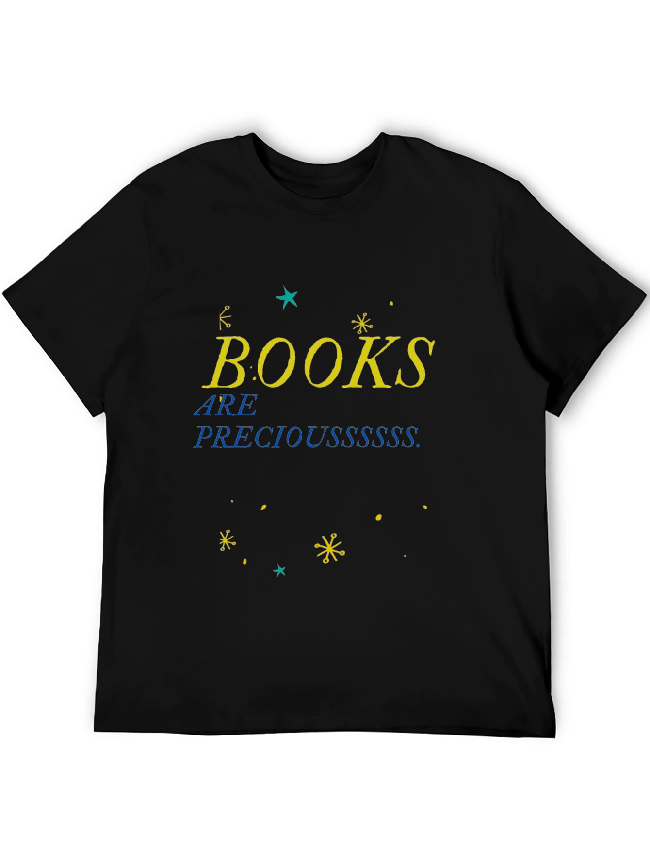 Books Are Precious Black T-Shirt
