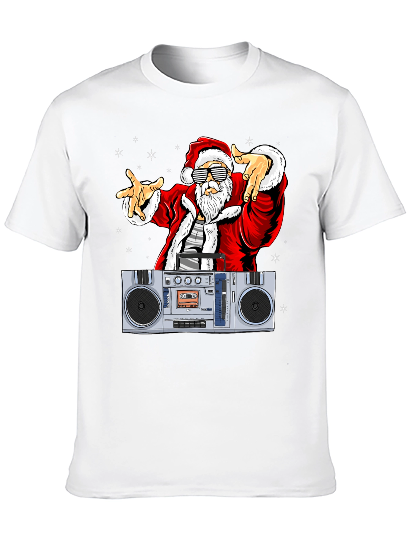 Cool Santa Boombox Graphic Tee