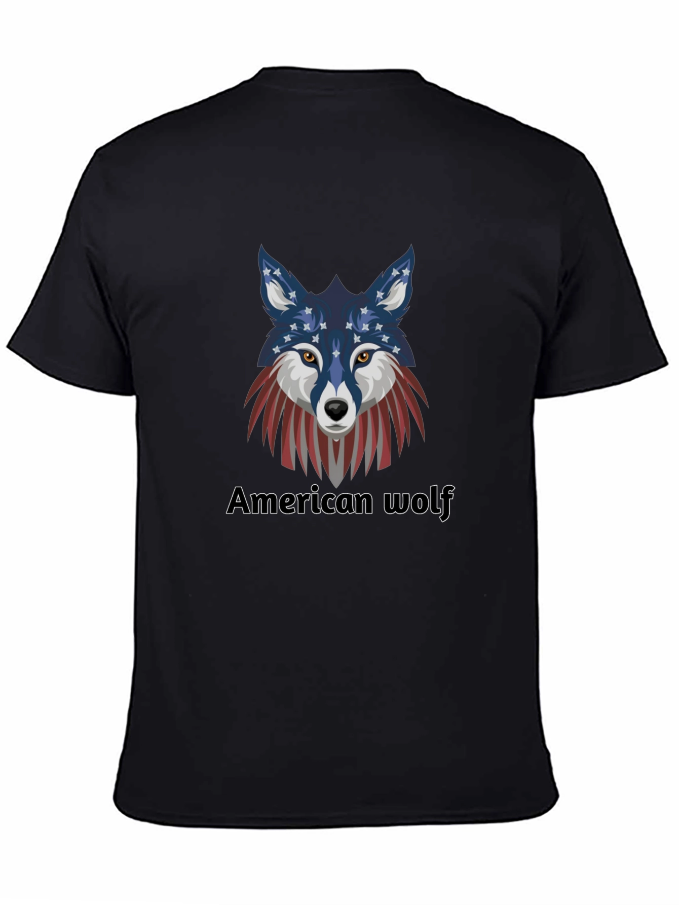 American Wolf Graphic T-Shirt