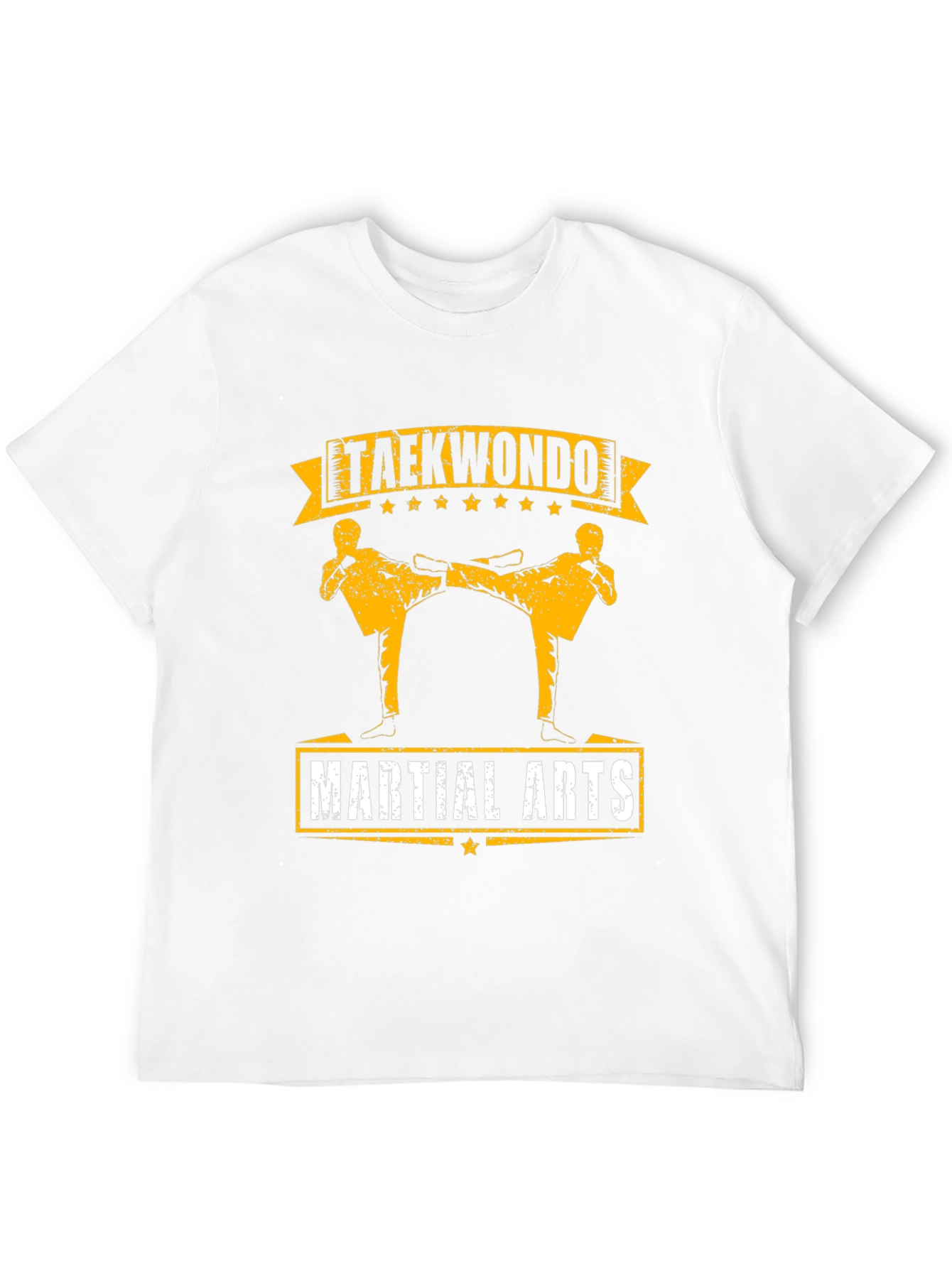 Taekwondo Martial Arts Graphic Tee - Black Cotton