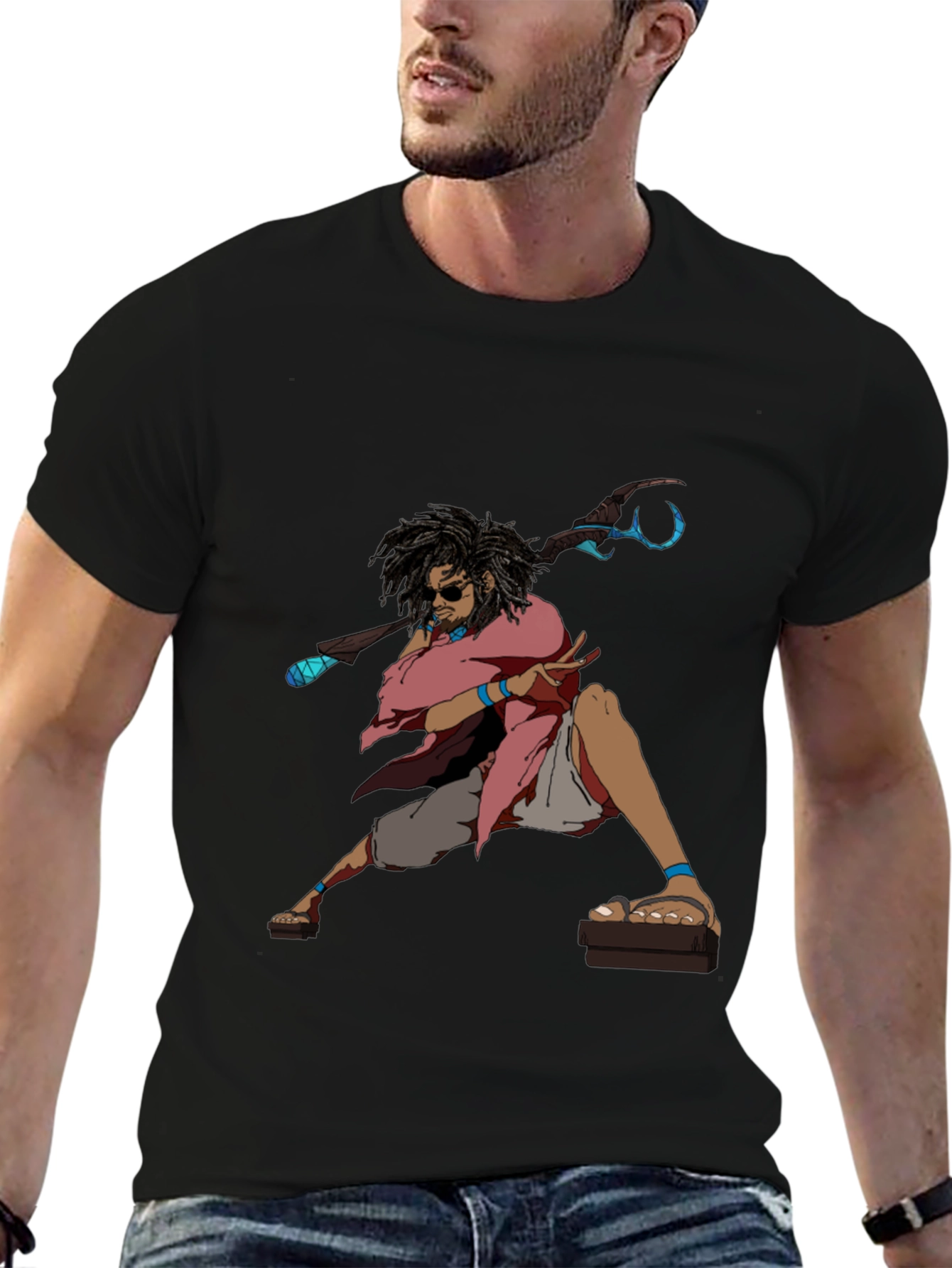 Anime Wizard Graphic T-Shirt