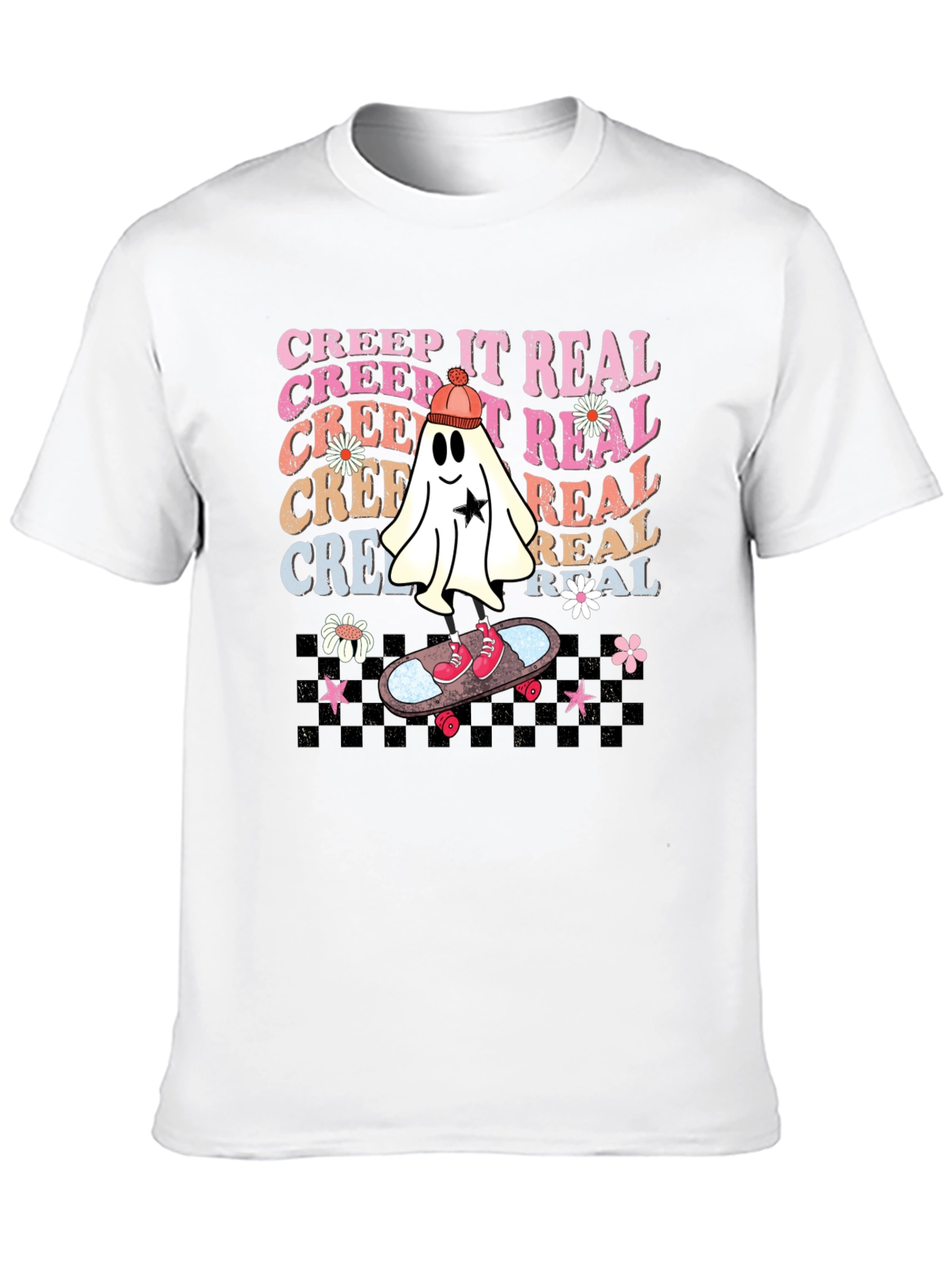 Creep It Real Skateboard Ghost T-Shirt