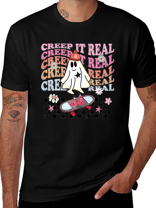Creep It Real Skateboard Ghost T-Shirt