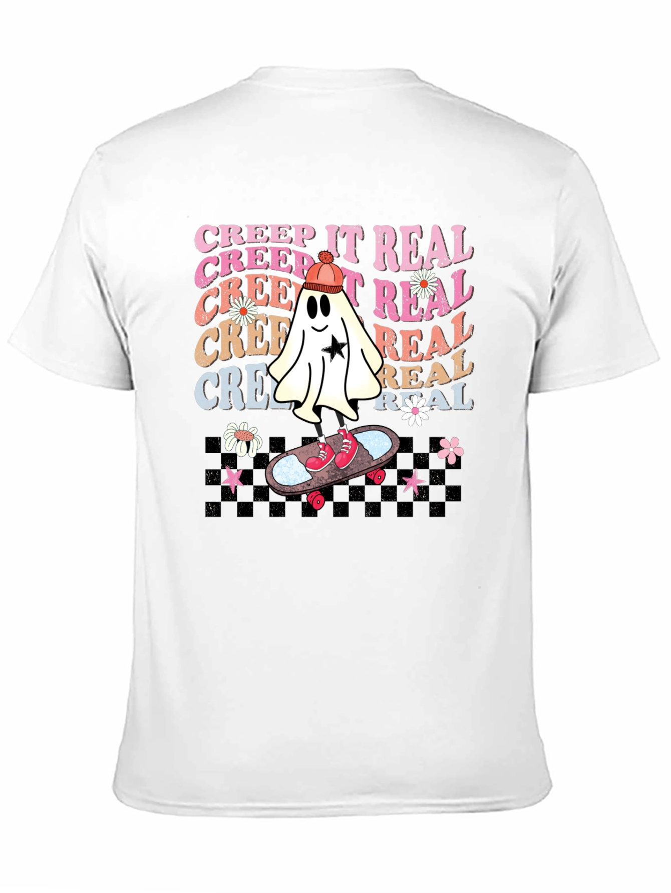 Creep It Real Skateboard Ghost T-Shirt