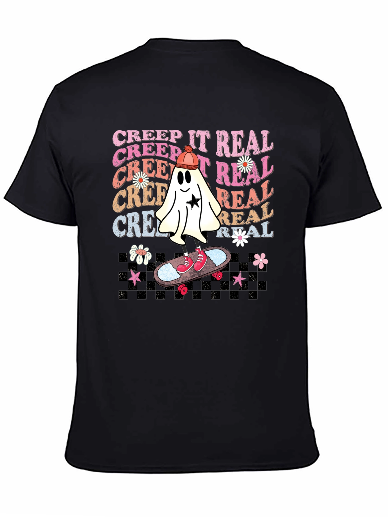 Creep It Real Skateboard Ghost T-Shirt