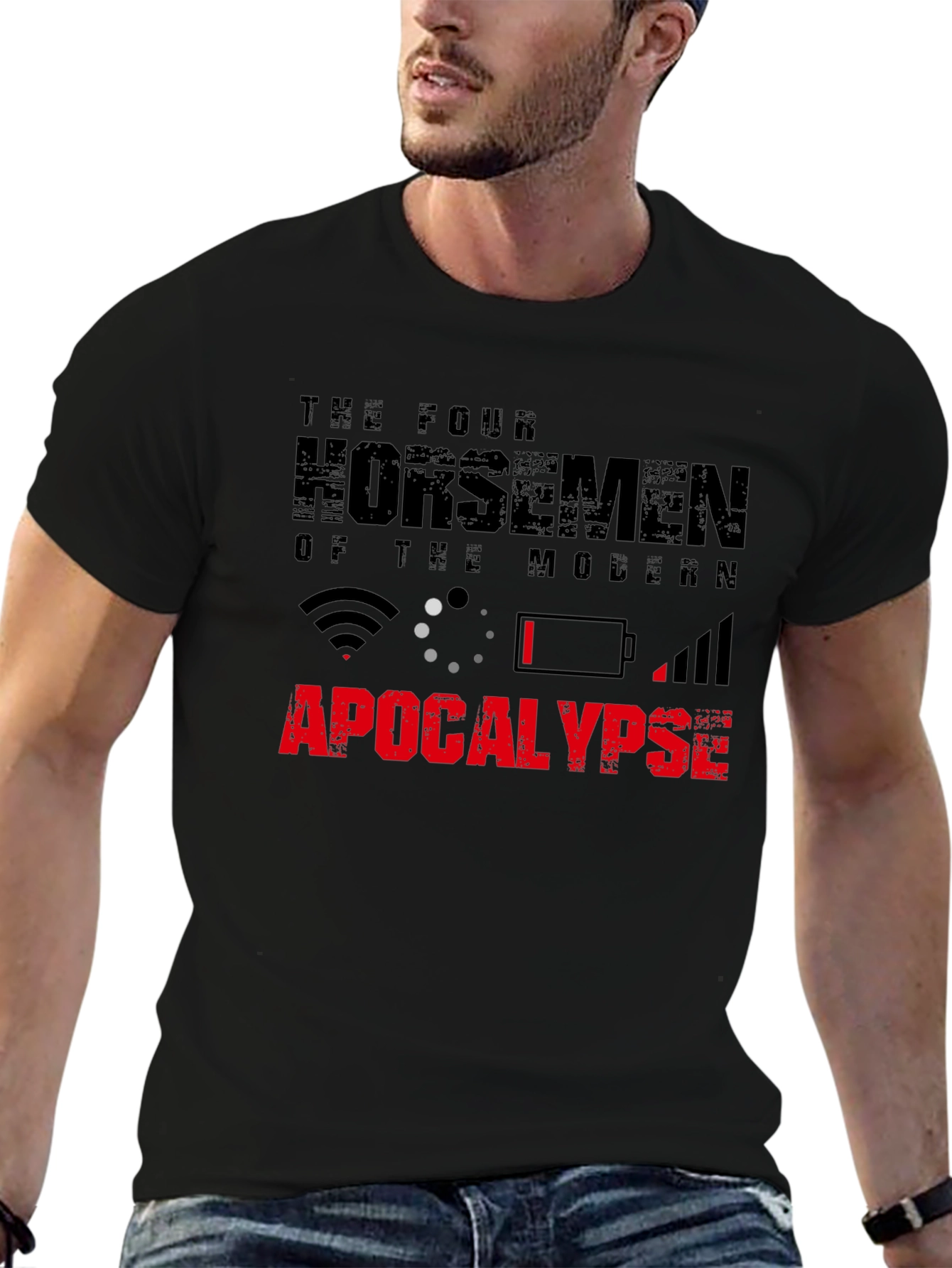 Modern Apocalypse Graphic Tee - Black Short Sleeve