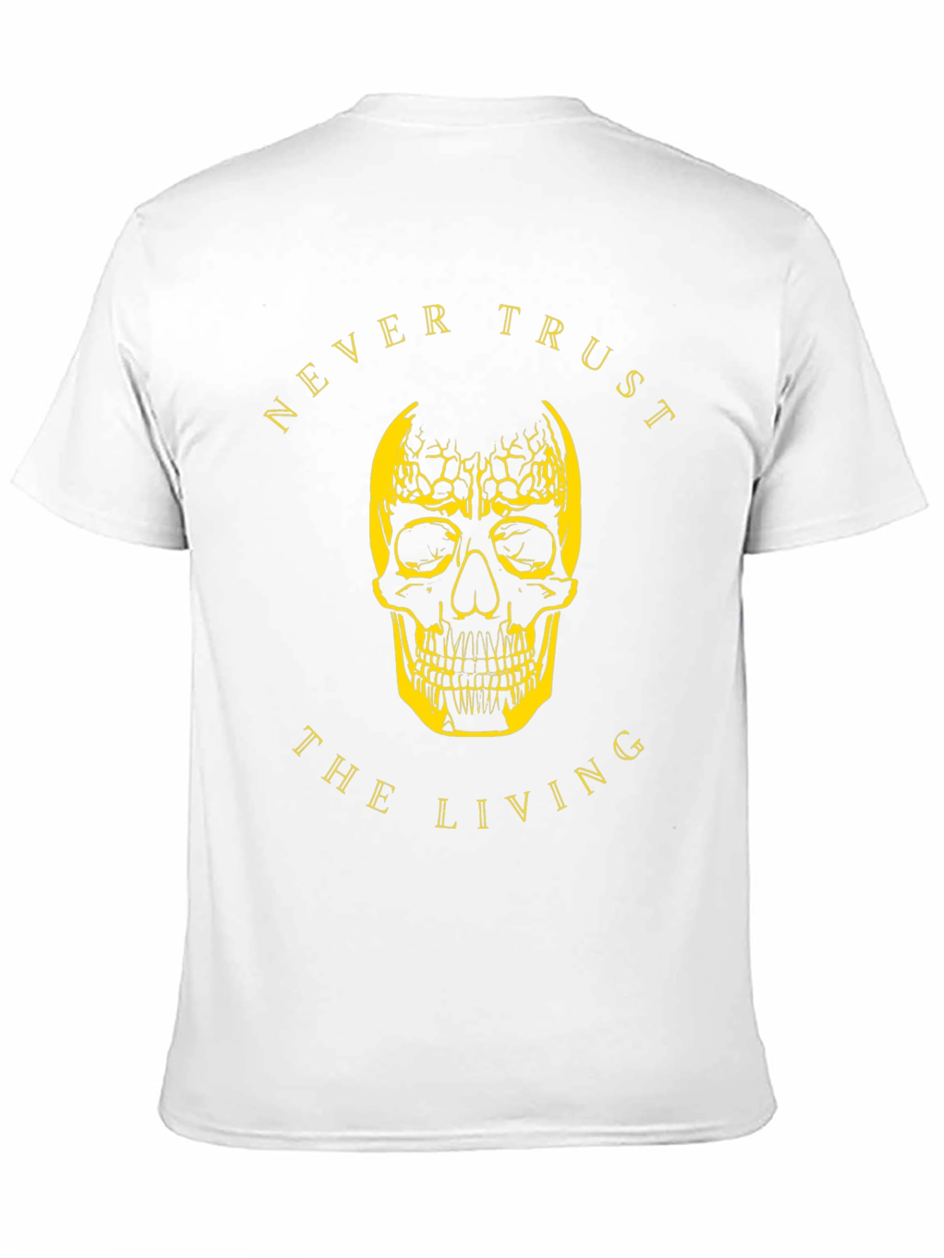 Never Trust Skull Graphic T-Shirt - Black