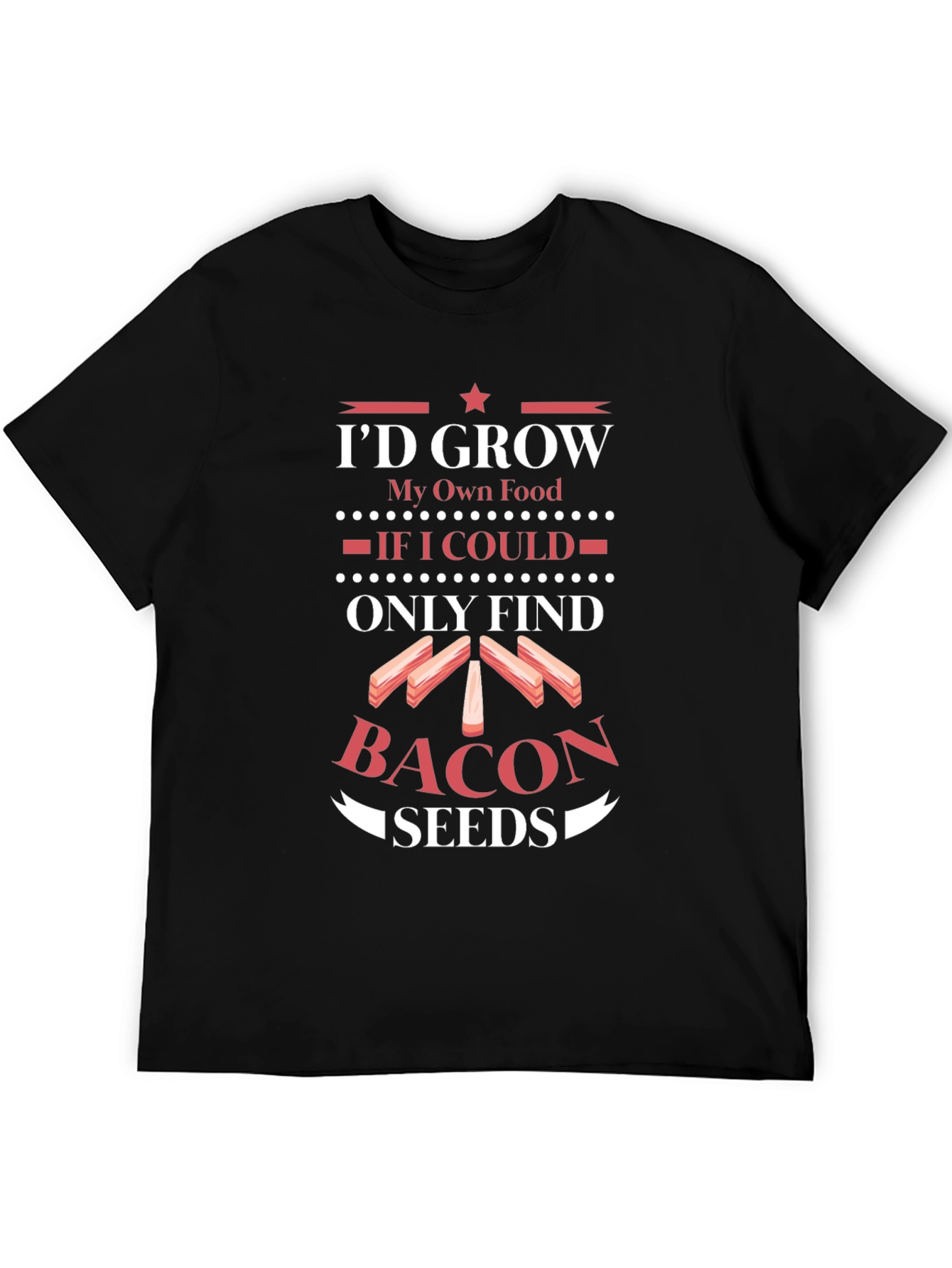 Funny Bacon Seeds Graphic Tee