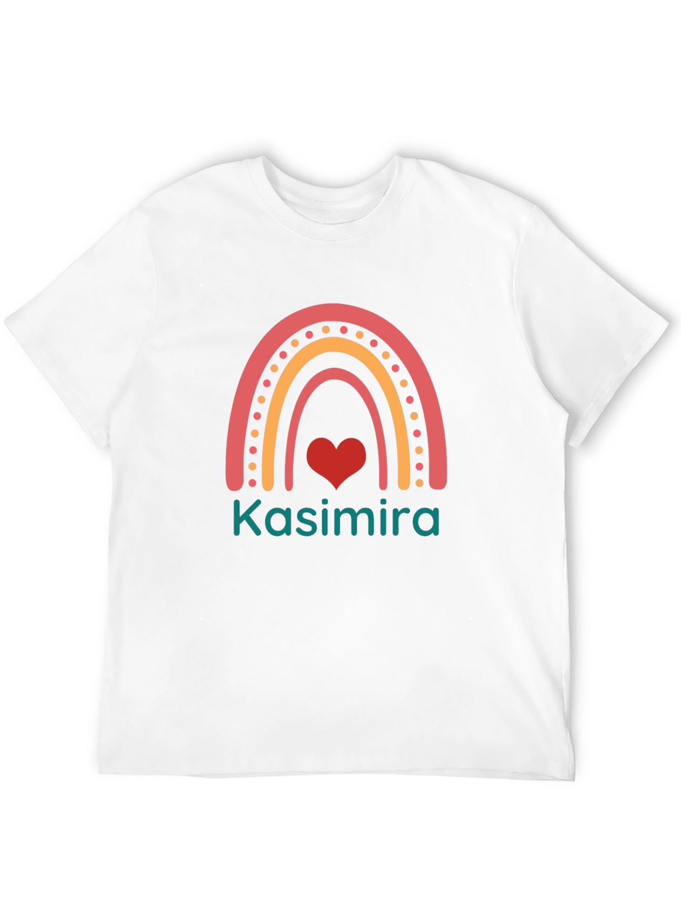 Kasimira Rainbow Heart Custom T-Shirt