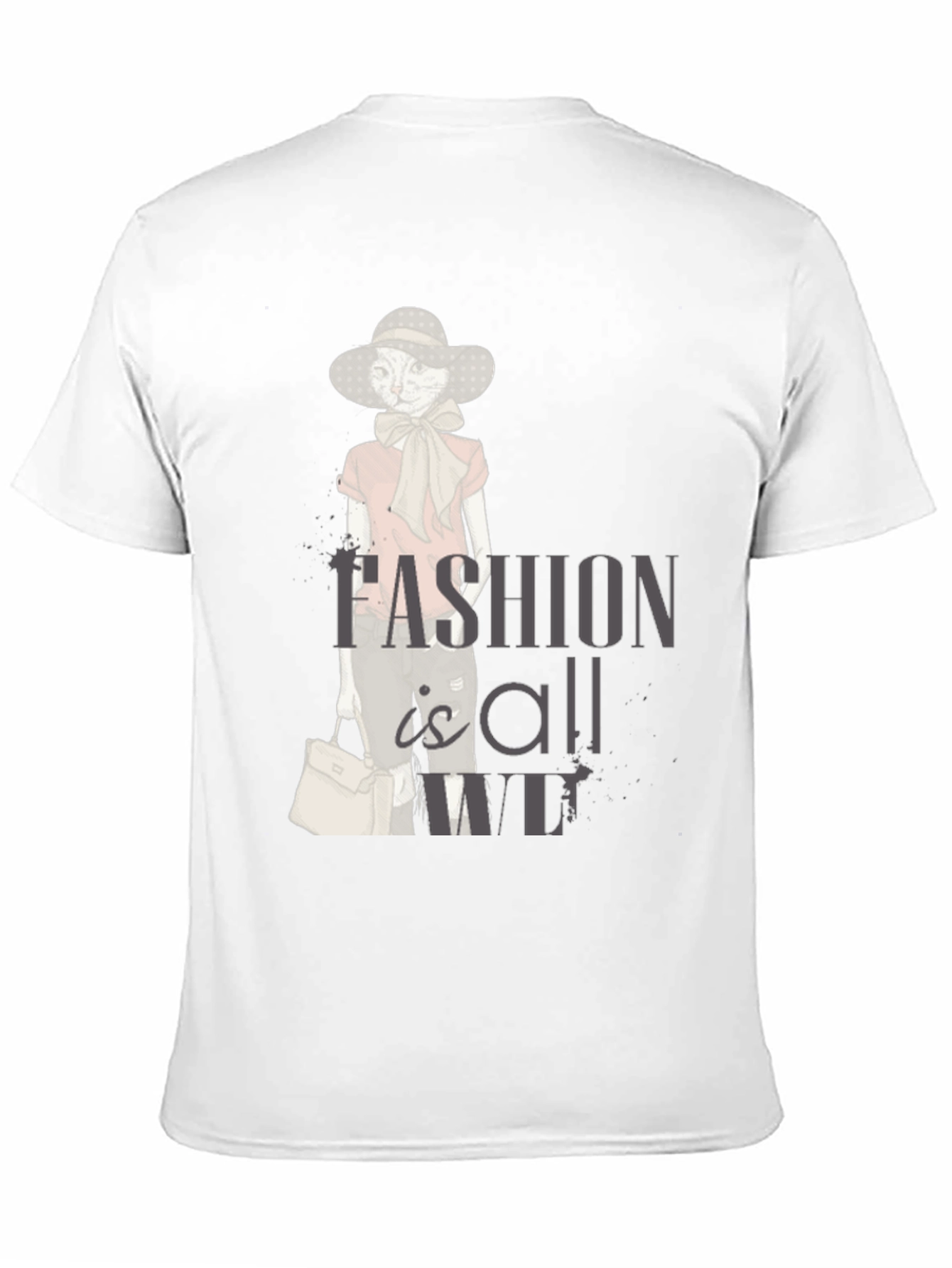 Stylish Cat Fashion T-Shirt - Unisex Cotton Tee