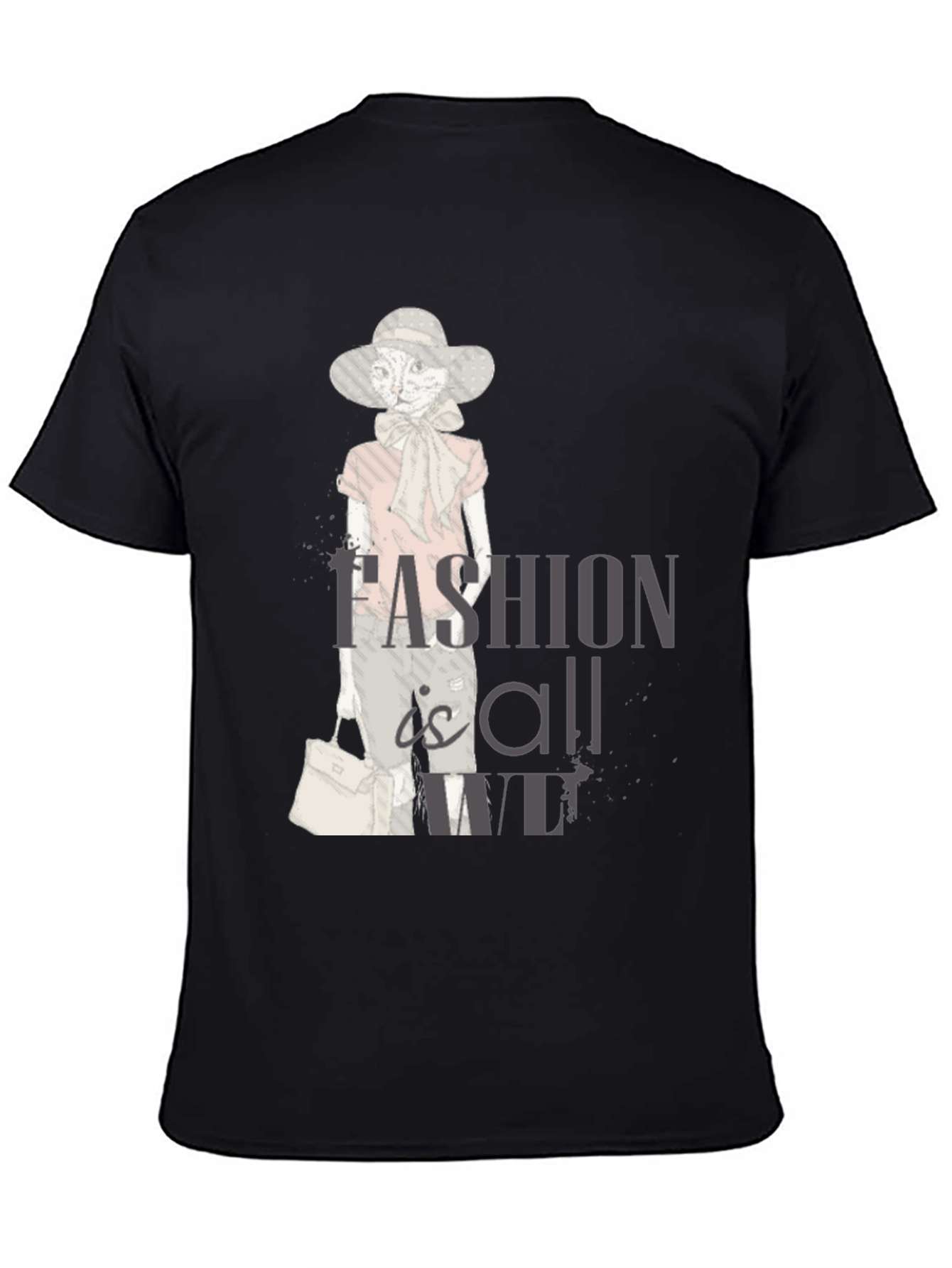 Stylish Cat Fashion T-Shirt - Unisex Cotton Tee