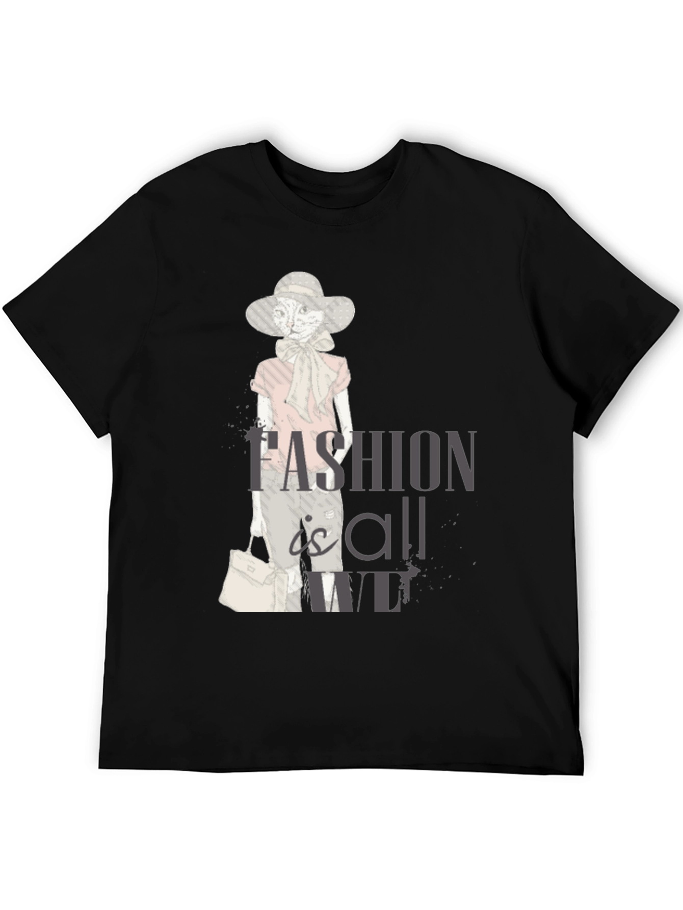 Stylish Cat Fashion T-Shirt - Unisex Cotton Tee