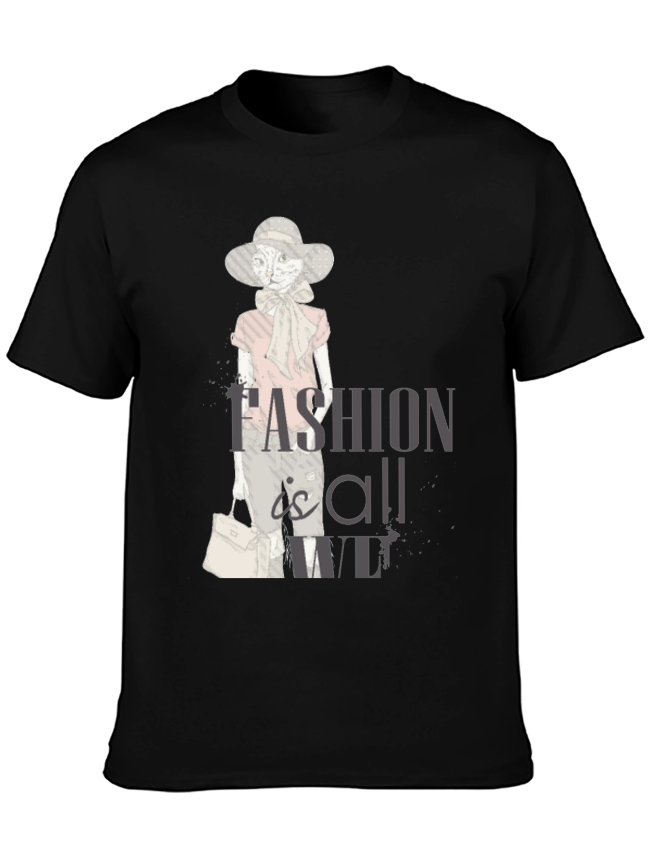 Stylish Cat Fashion T-Shirt - Unisex Cotton Tee