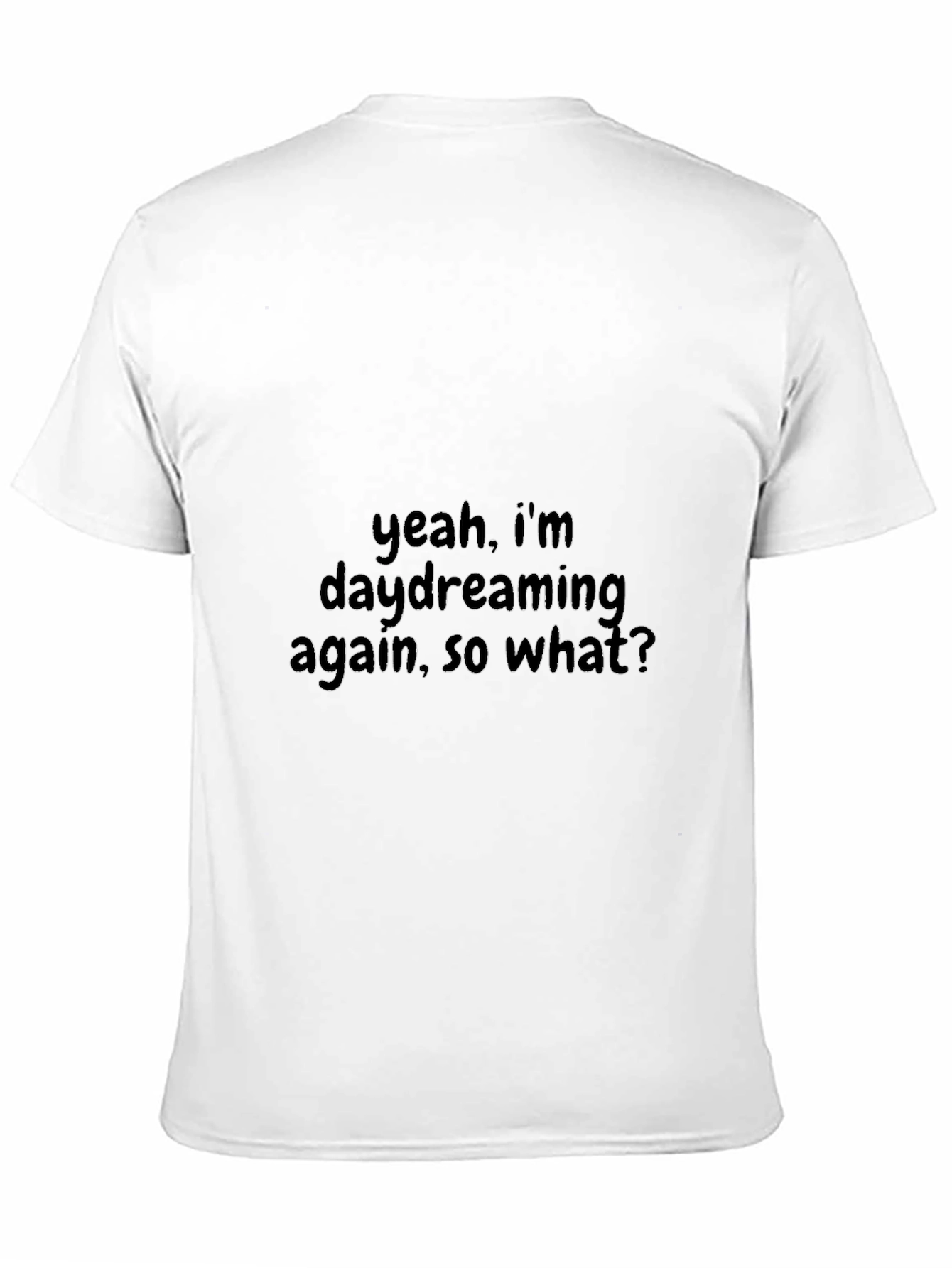 Daydreaming Again Black T-Shirt - Expressive Casual Wear