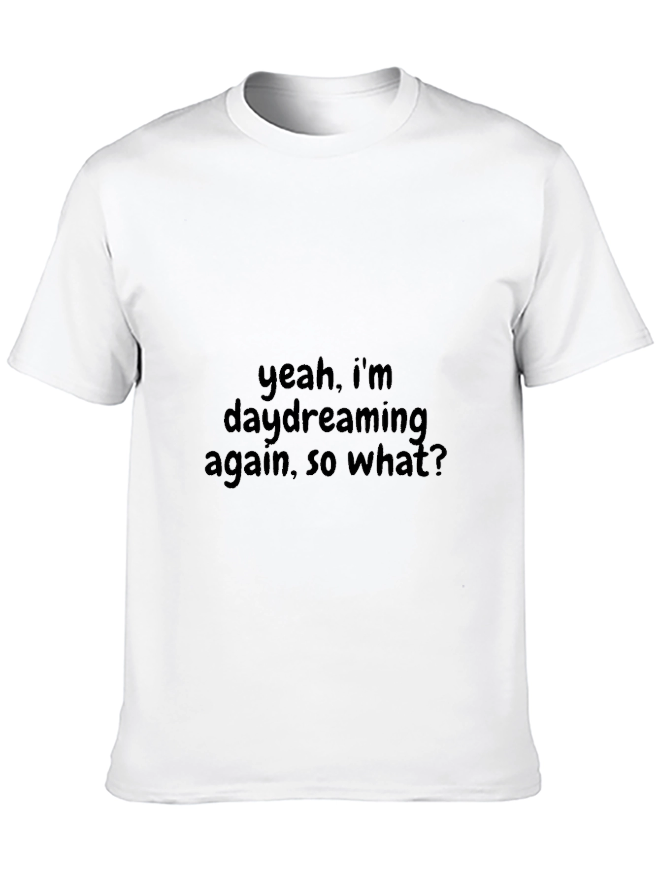Daydreaming Again Black T-Shirt - Expressive Casual Wear