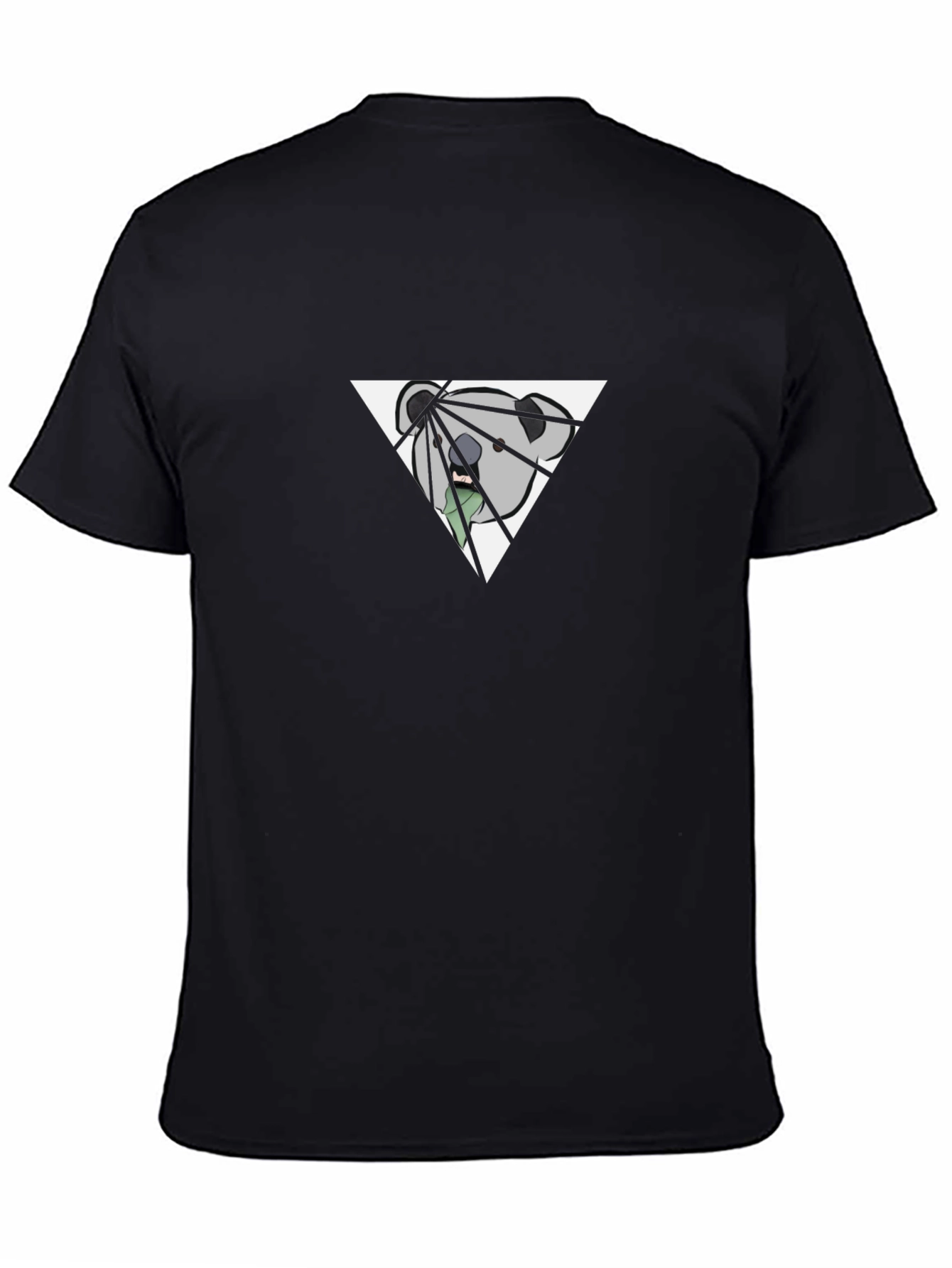 Geometric Bear Graphic Tee - Modern Style