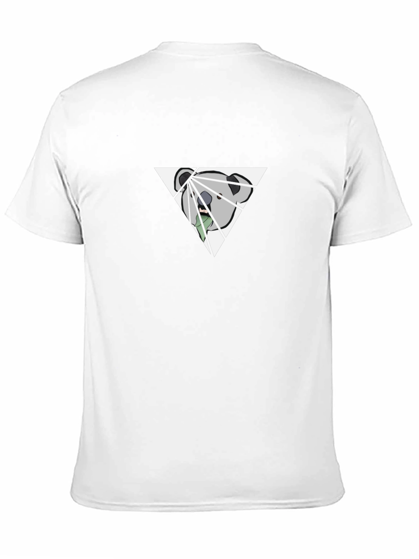 Geometric Bear Graphic Tee - Modern Style