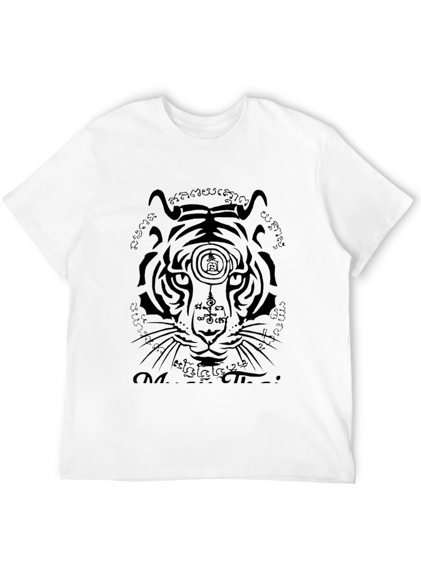 Tiger Graphic Print T-Shirt - Black