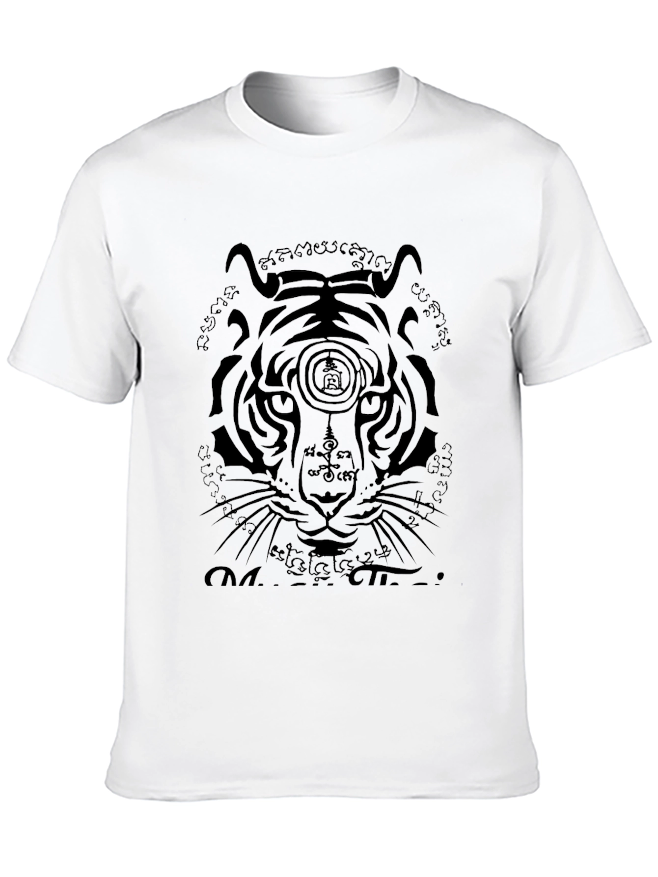 Tiger Graphic Print T-Shirt - Black