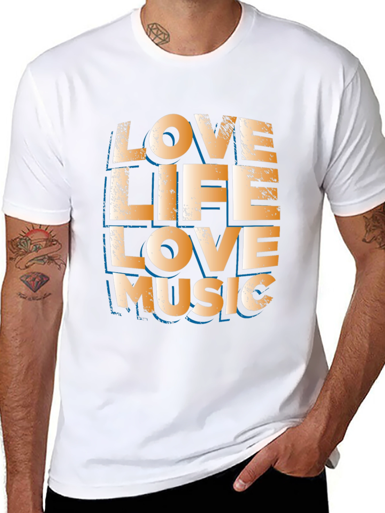 Love Life Love Music Graphic Tee
