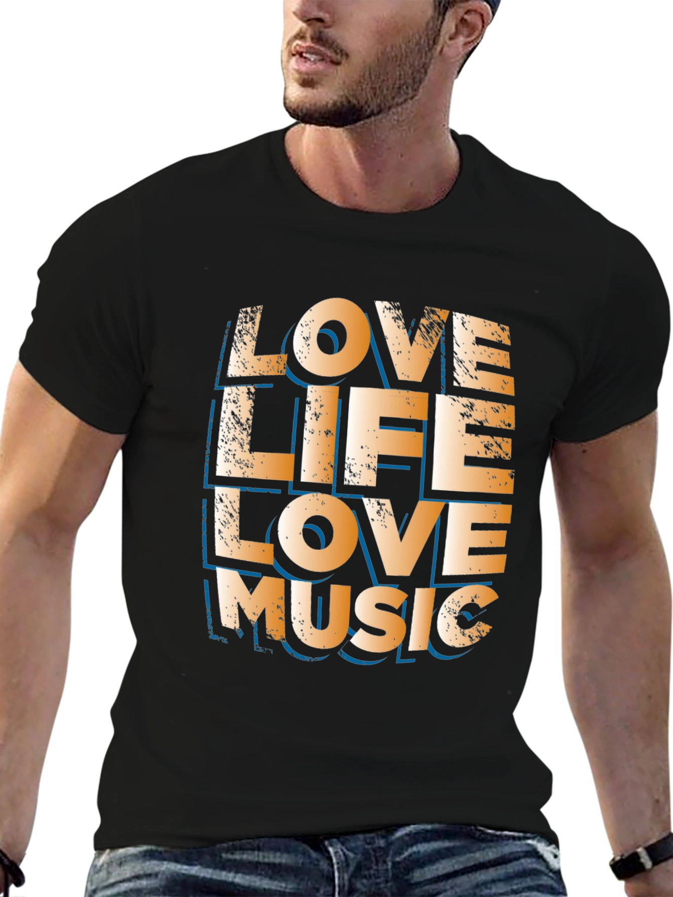 Love Life Love Music Graphic Tee
